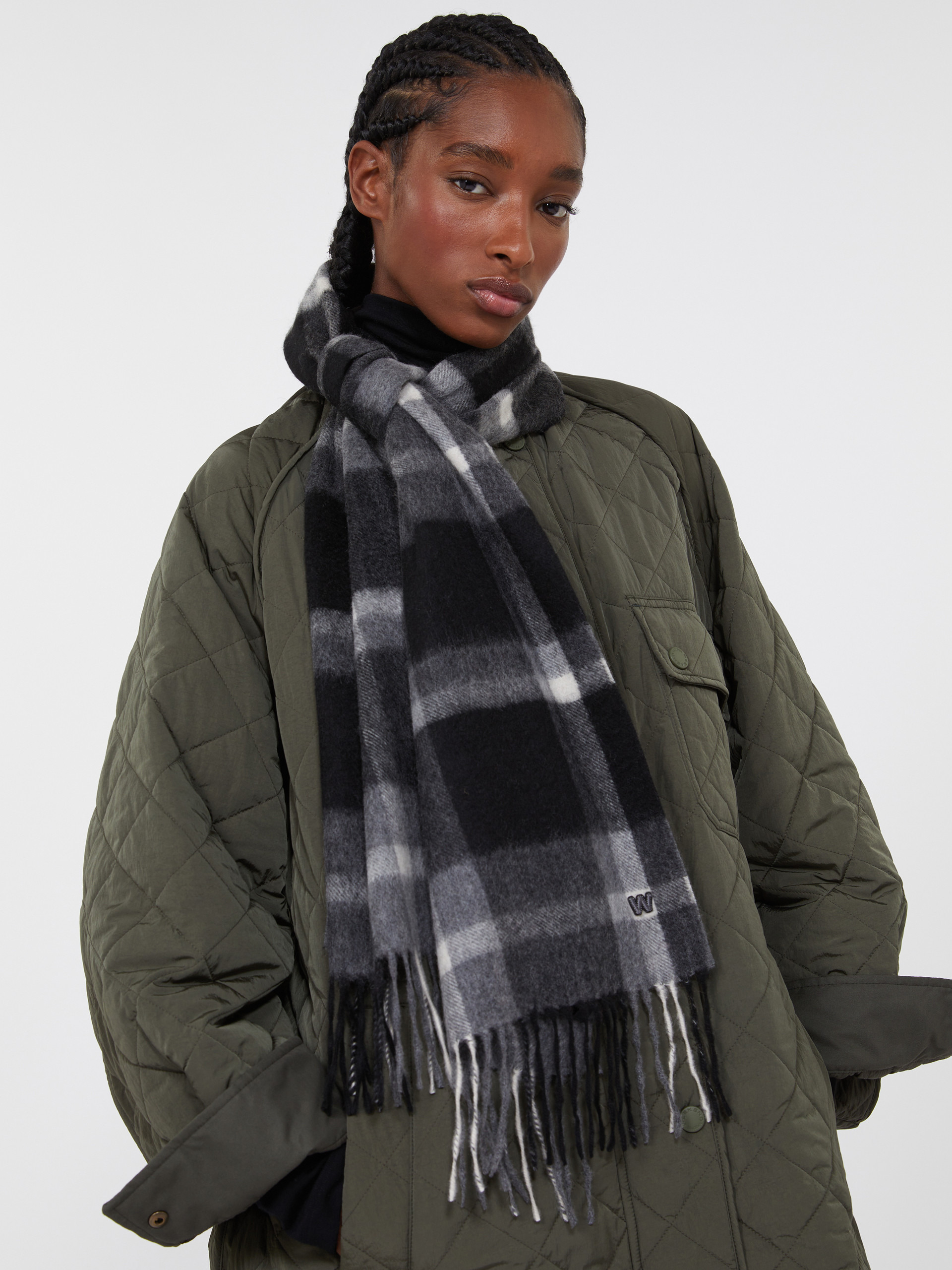 CATONE Jacquard cashmere scarf - 4