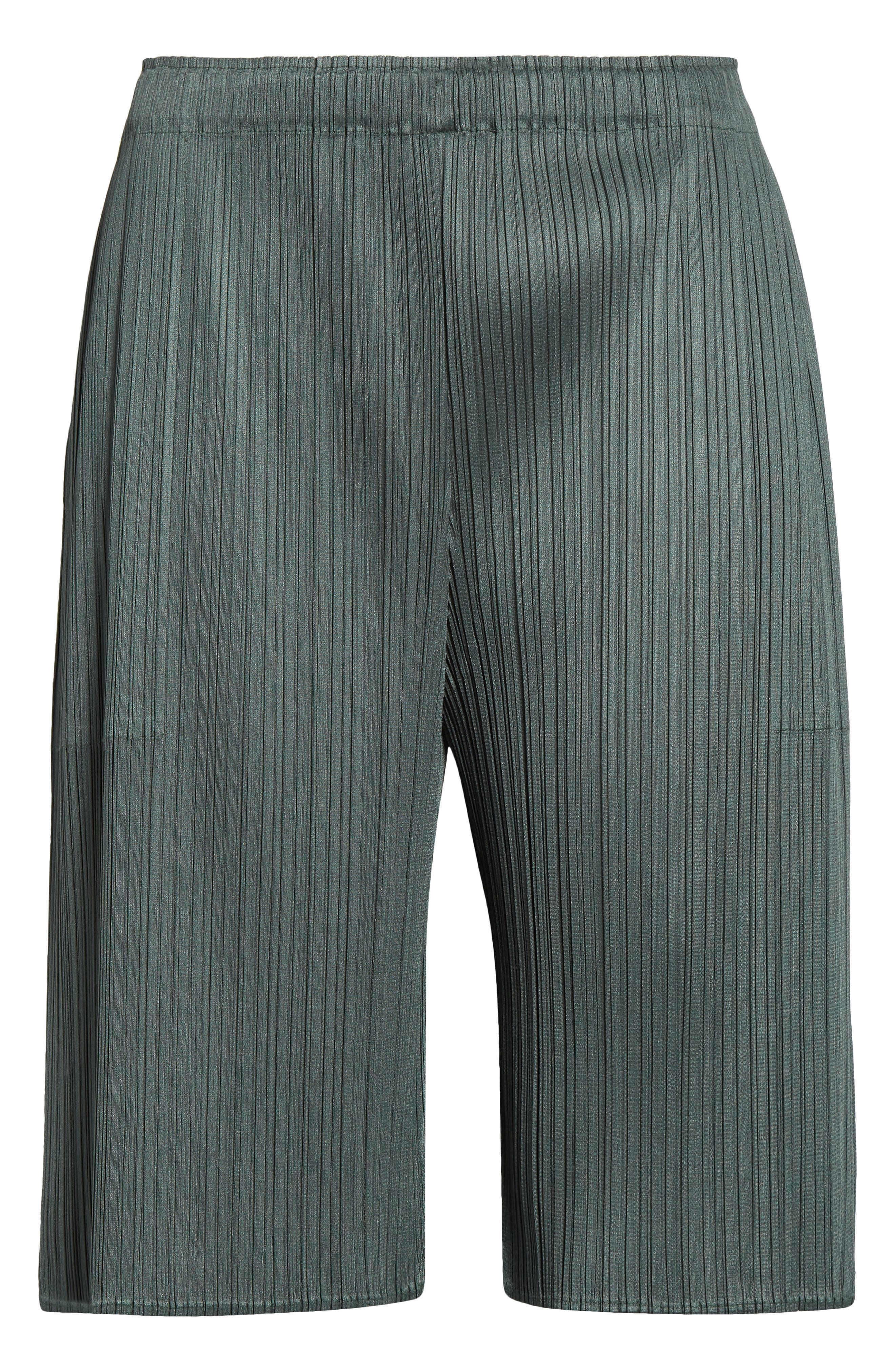 Pleats Please Issey Miyake Monthly Colors June Pleated Shorts in Moss Green at Nordstrom - 6