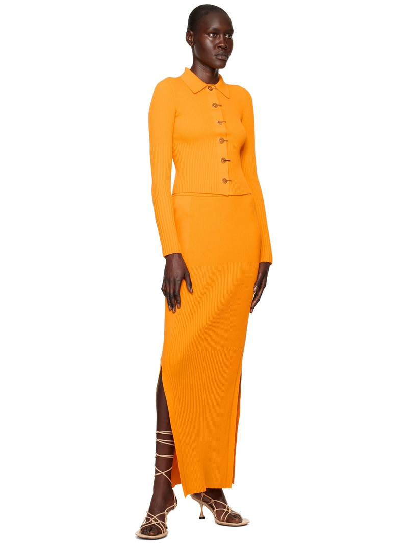 Dion Lee Yellow Gradient Cardigan outlook