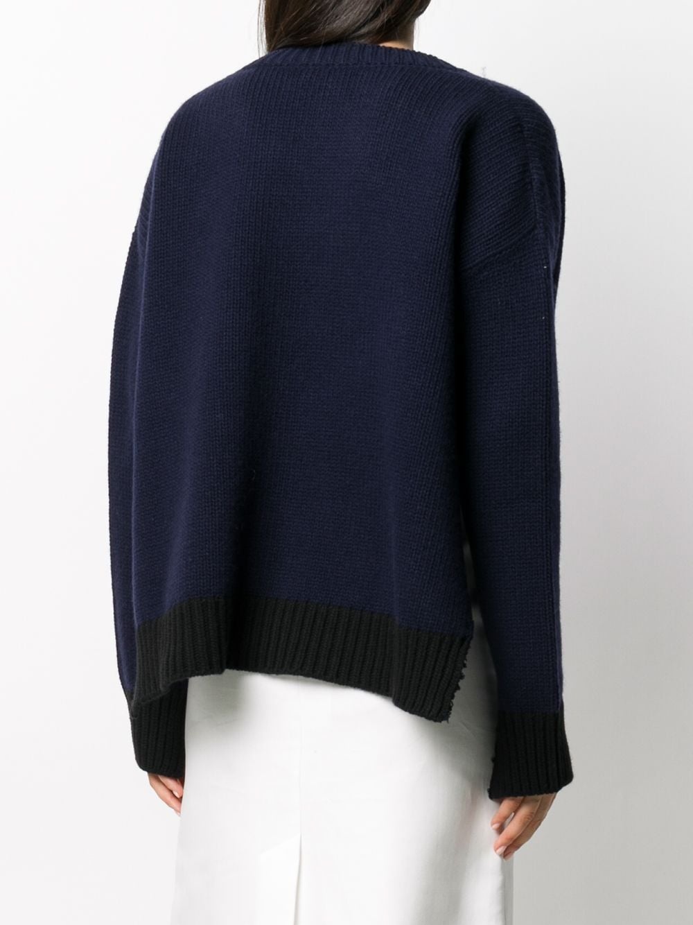 cut-out knitted jumper - 4