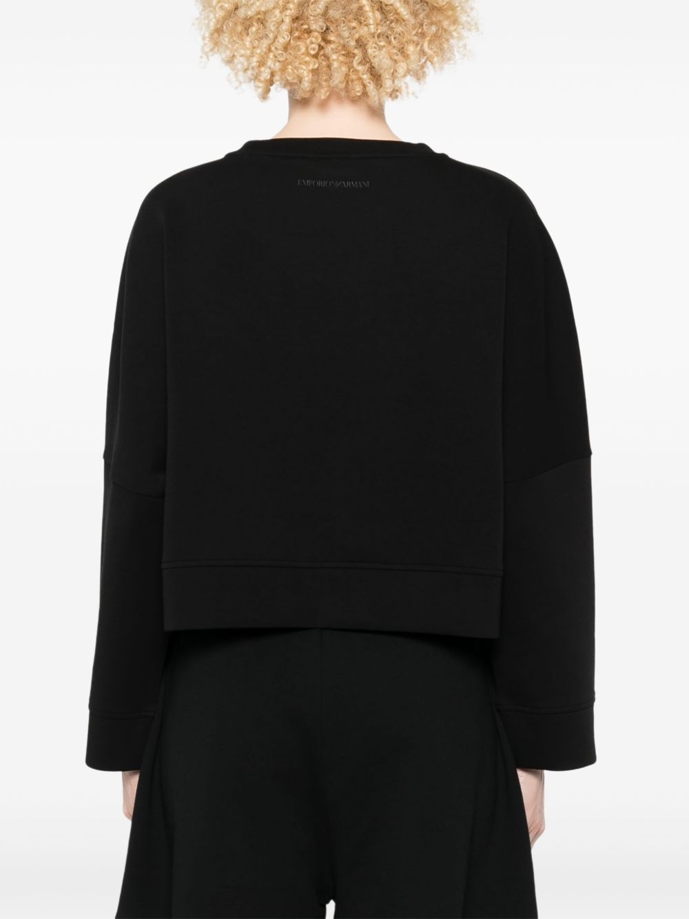 logo-embroidered sweatshirt - 4