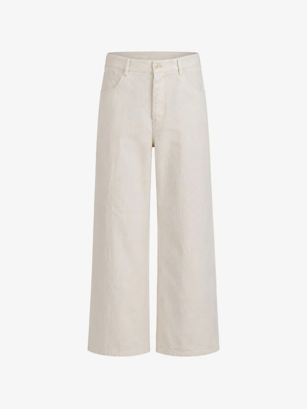 Skew five-pocket straight-leg trousers - 1