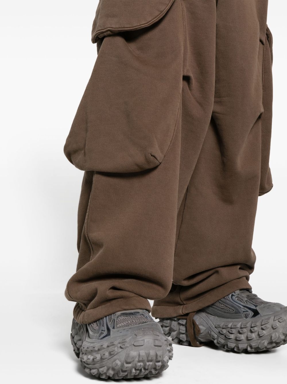 organic-cotton cargo track pants - 6