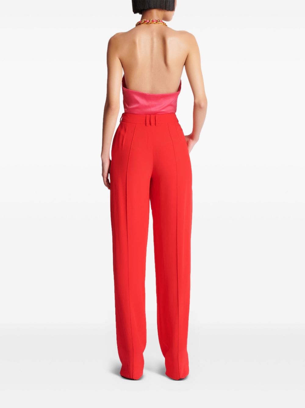 crepe tailored trousers - 4