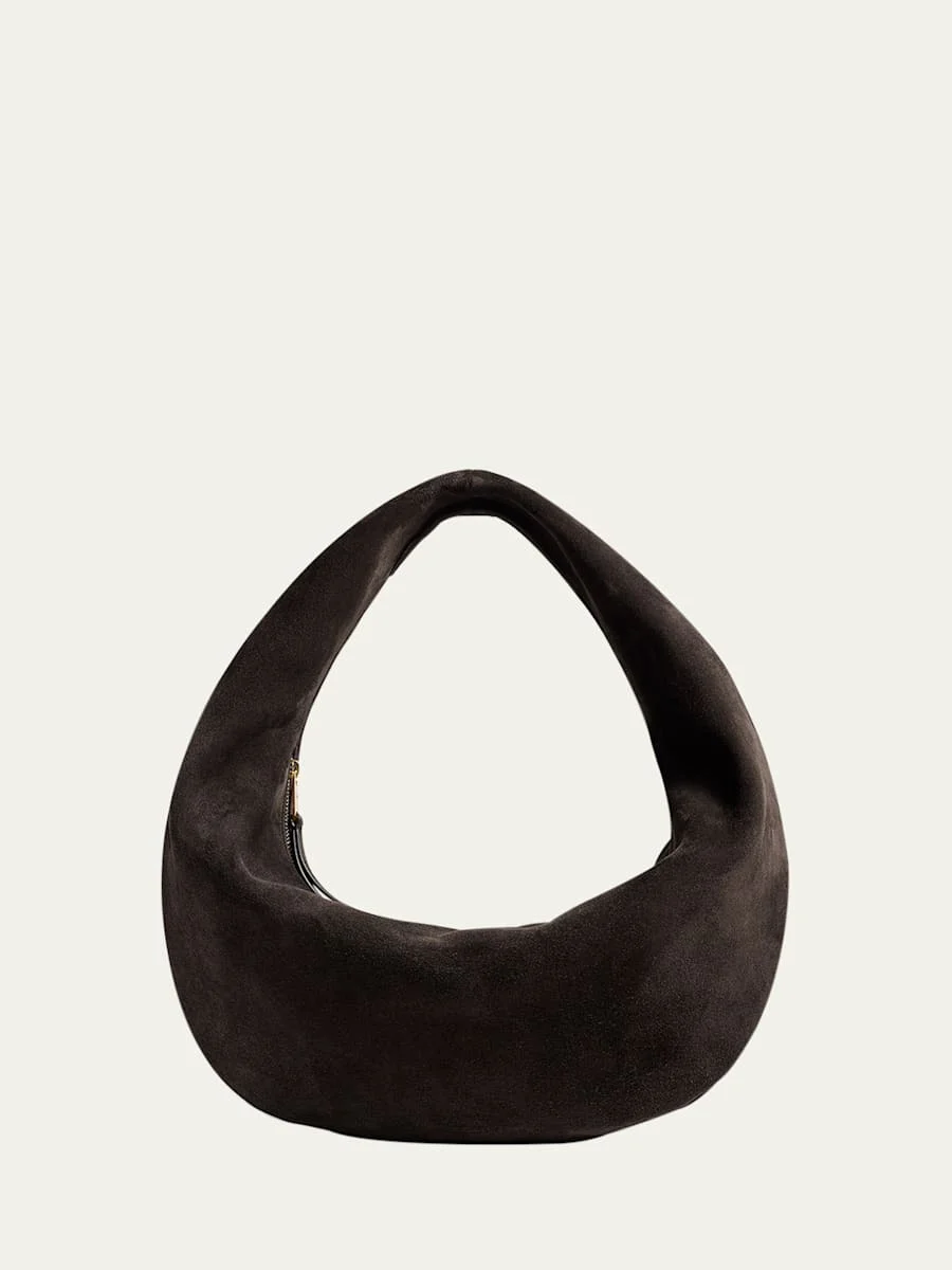 Olivia Medium Suede Hobo Bag - 1