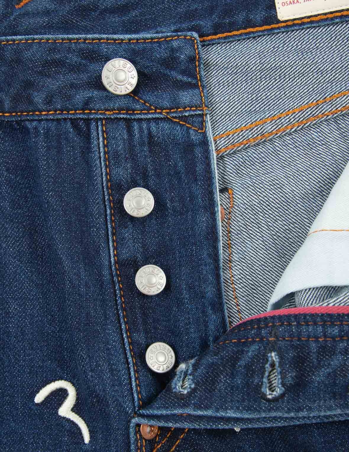 ALLOVER SEAGULL EMBROIDERY SLIM-FIT DENIM JEANS #2010 - 10