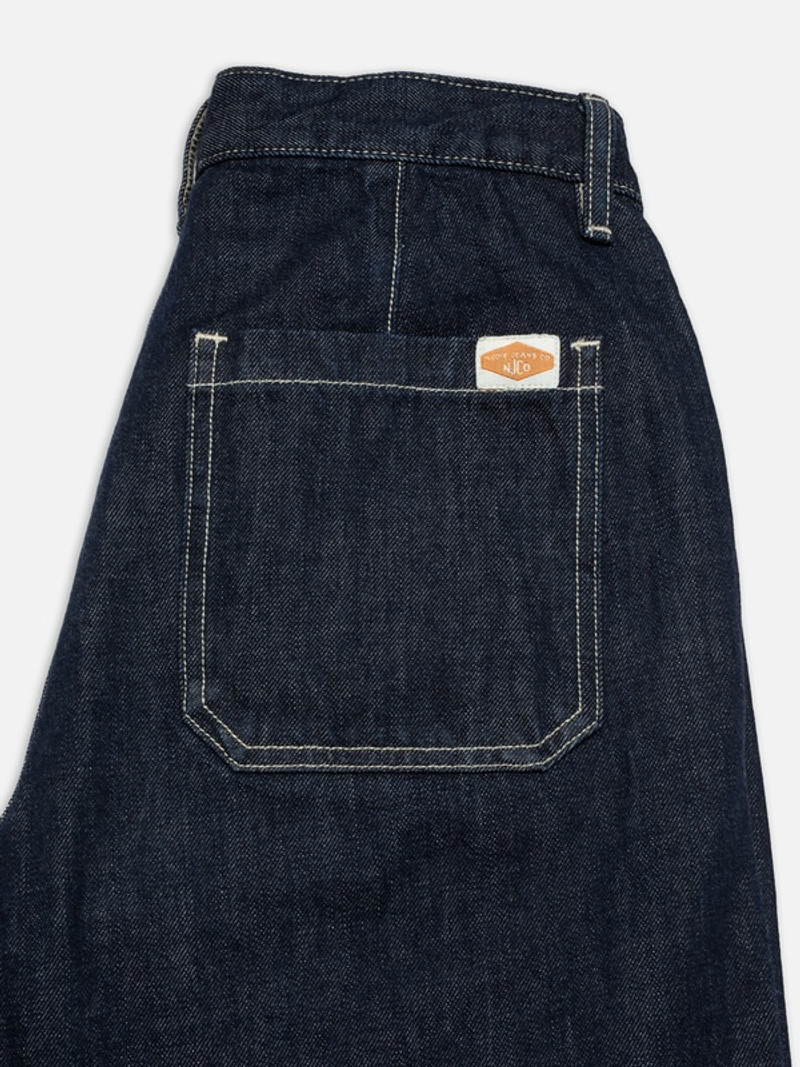 Wendy Double Knee Denim Pants Dark Blue 6