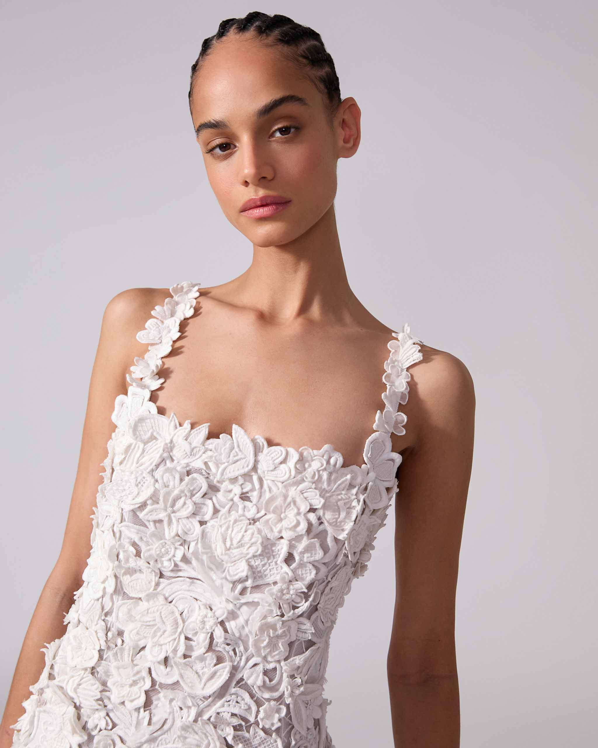 Embroidered Midi Dress - 4
