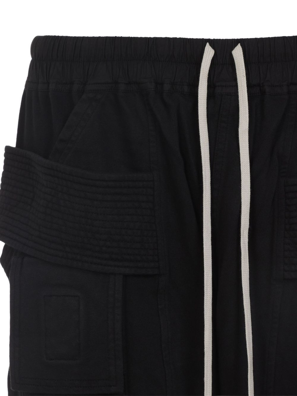 drawstring-waist cargo track pants - 3