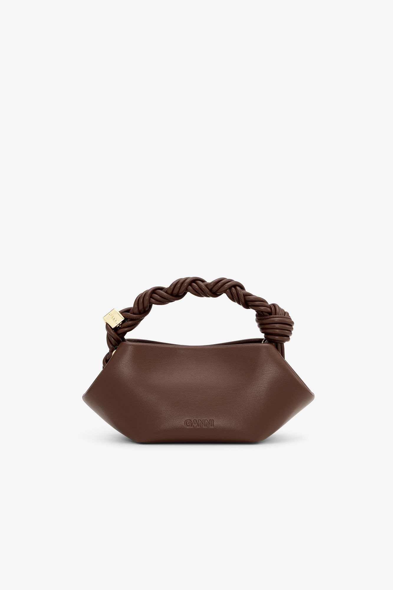 BROWN MINI GANNI BOU BAG - 3