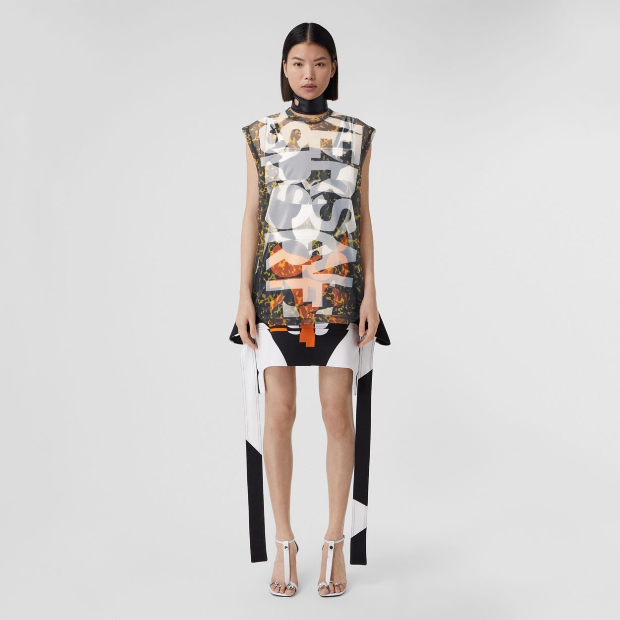 Sleeveless Slogan Print Top - 2