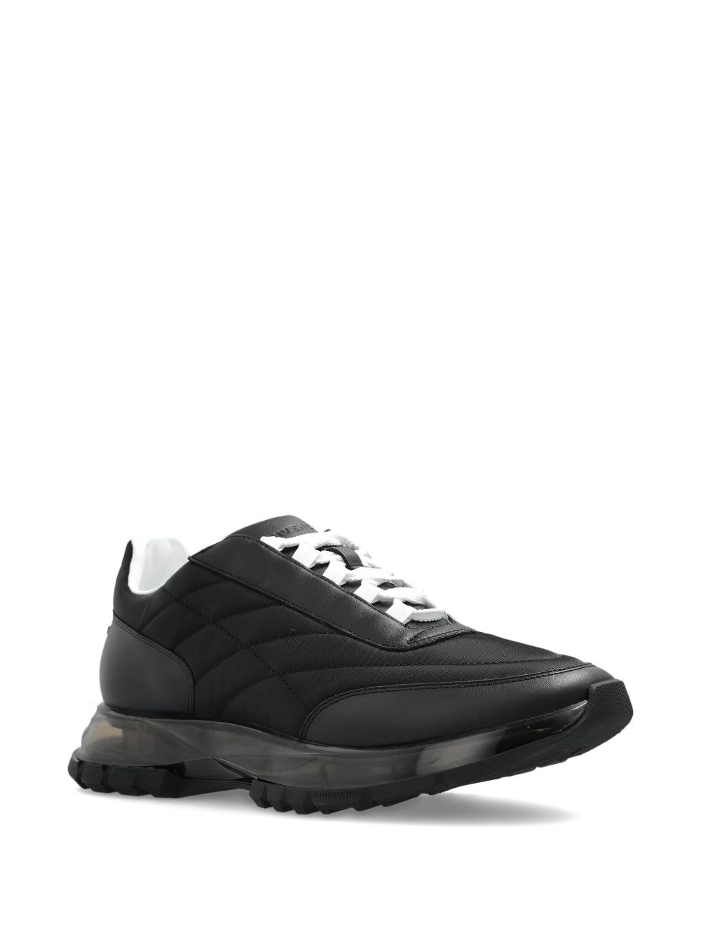 quilted transparent-sole sneakers - 2