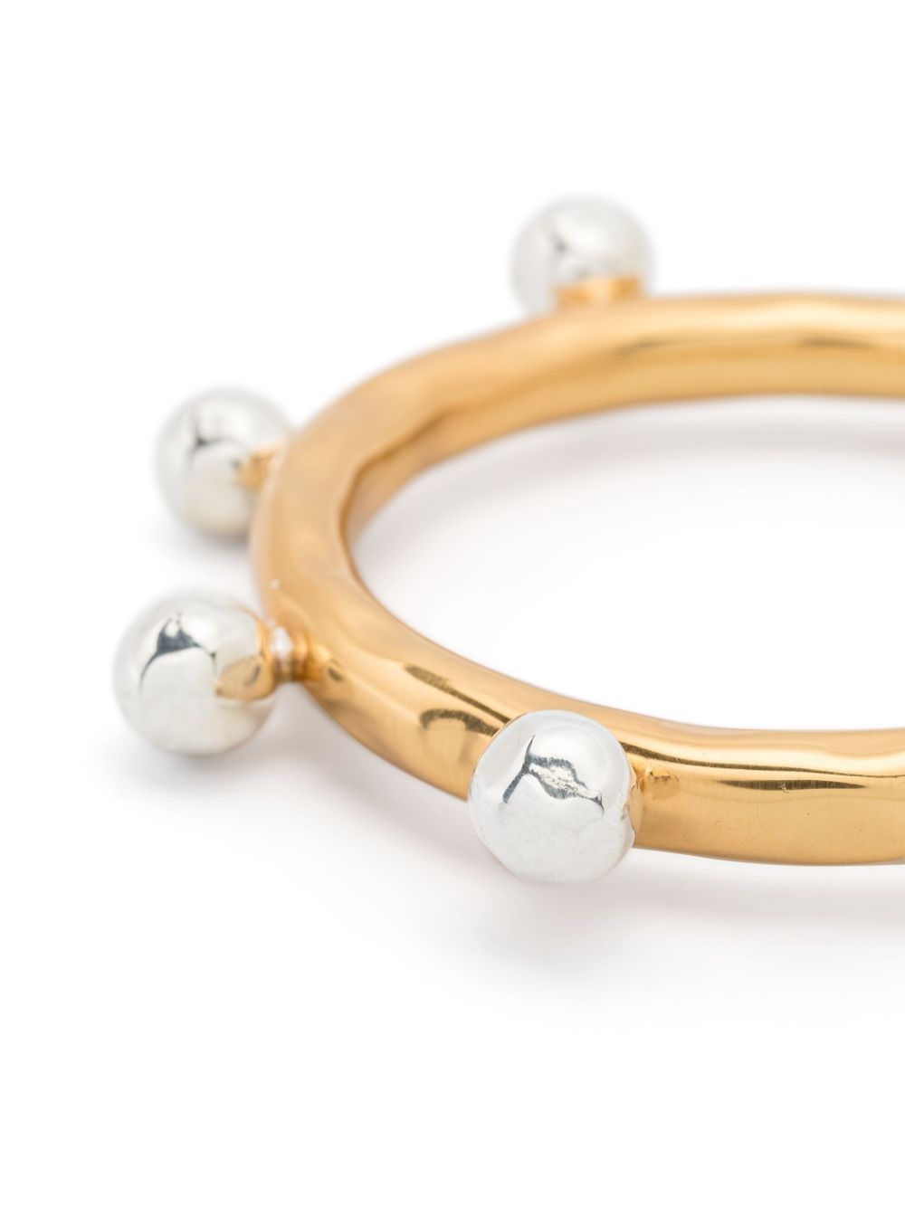 sphere-charm hammered bangle - 2