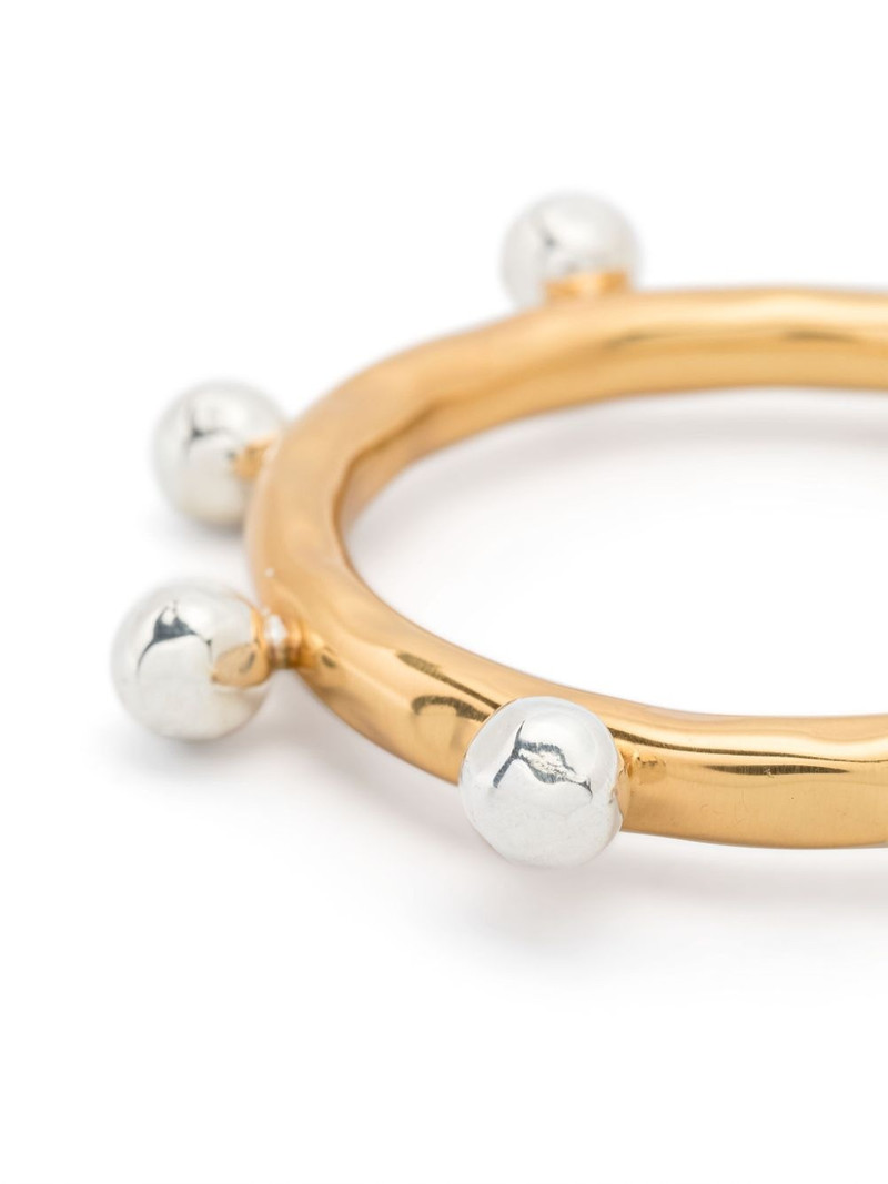 PATOU sphere-charm hammered bangle outlook