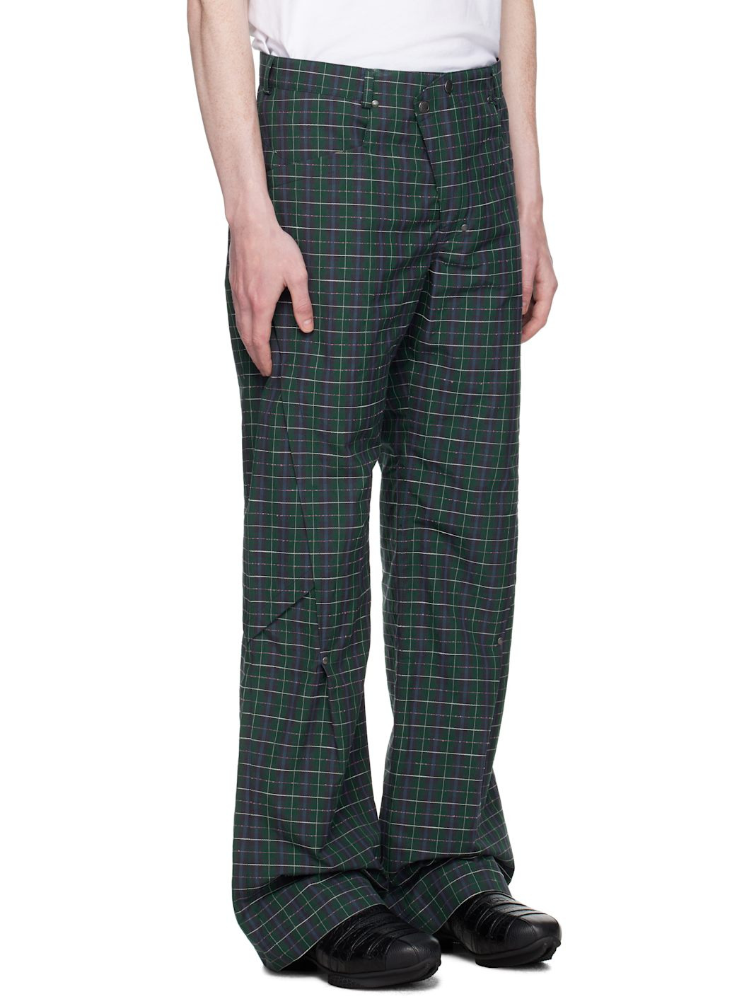 Green & Navy Kraner Trousers - 2