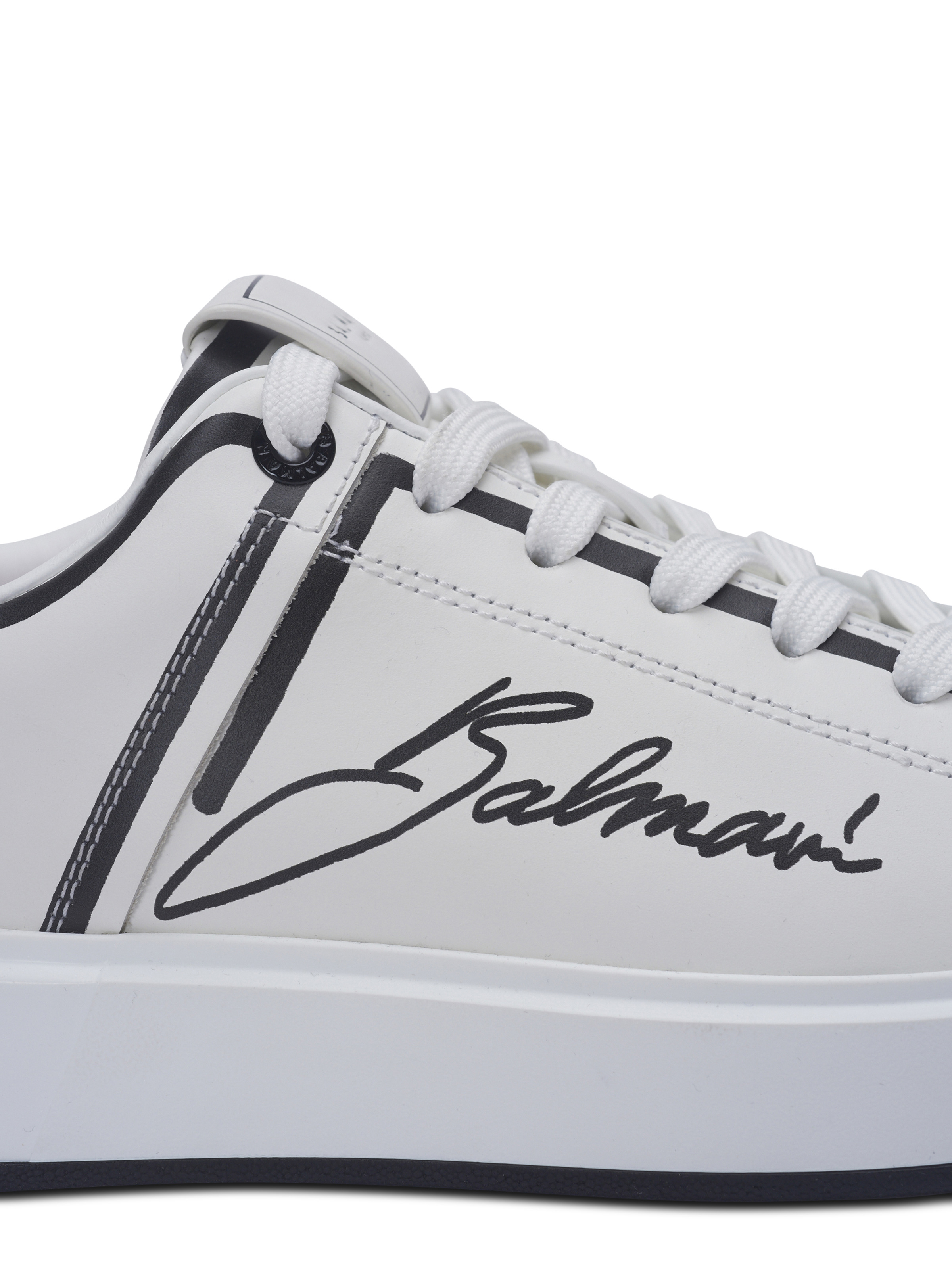 B-Court printed calfskin trainers - 7