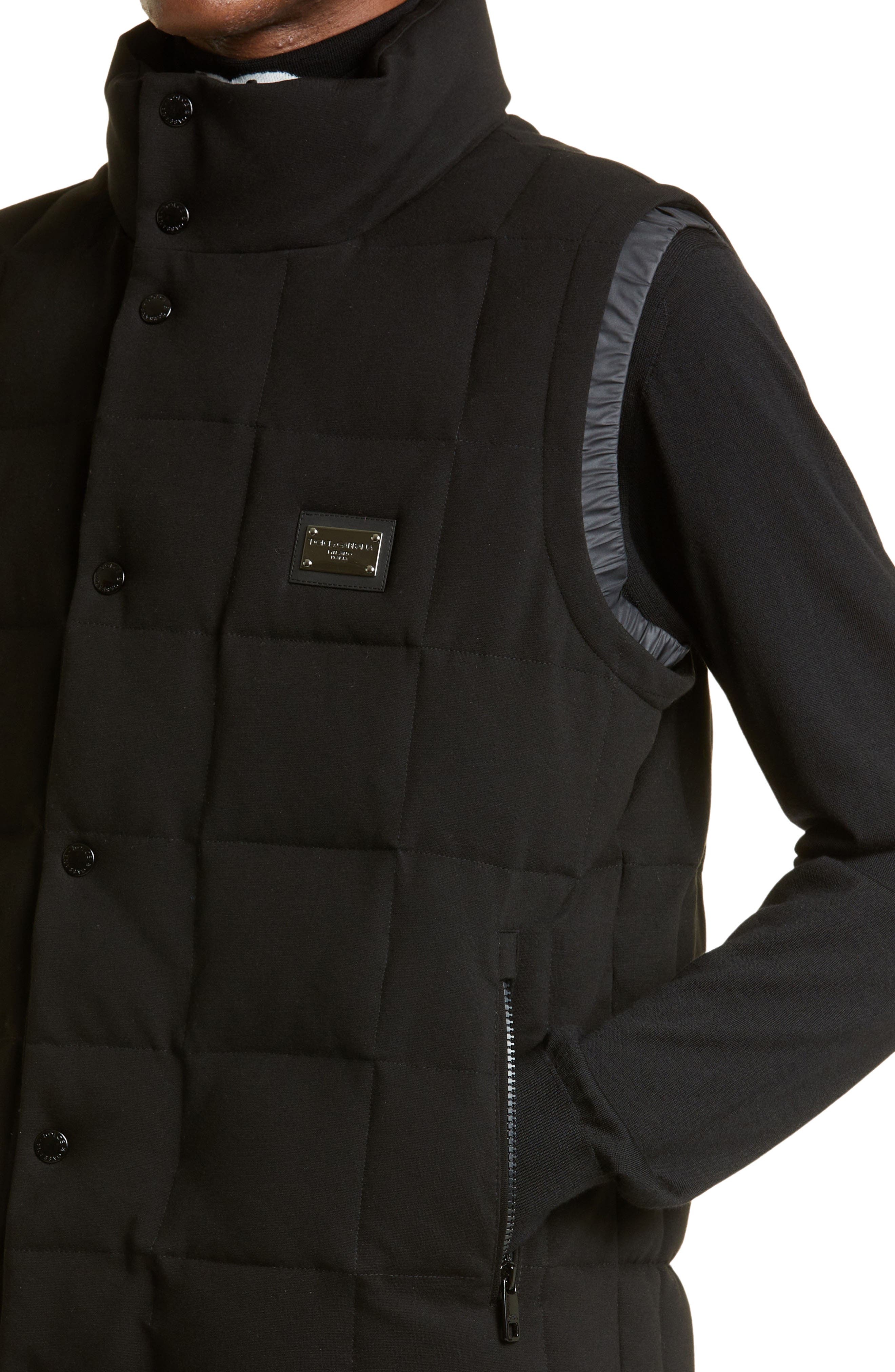 Logo Plaque Quilted Vest - 5