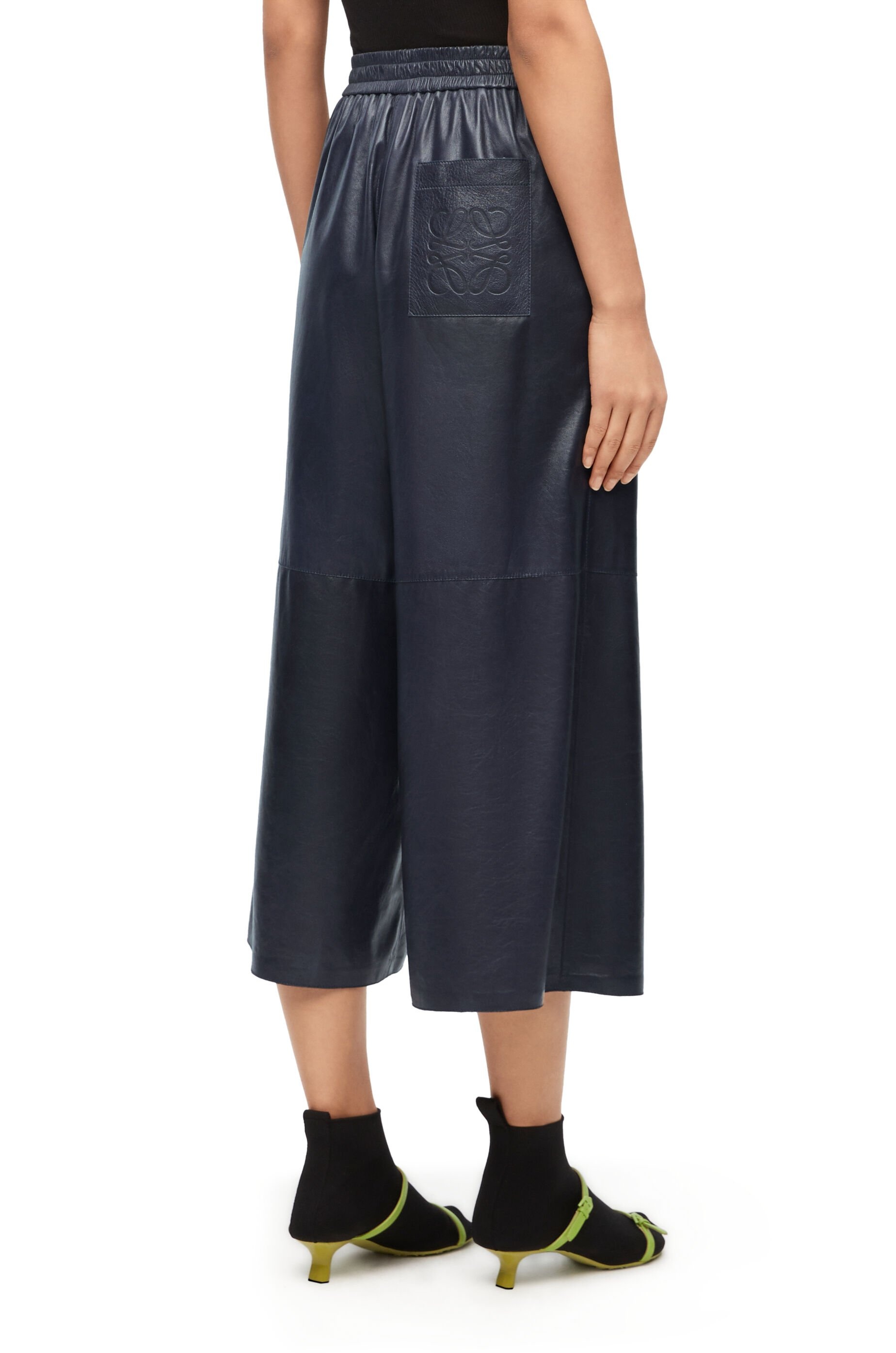 Cropped trousers in nappa lambskin - 4