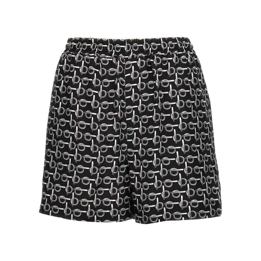 Burberry B Print Mid-Waisted Silk Shorts - 5