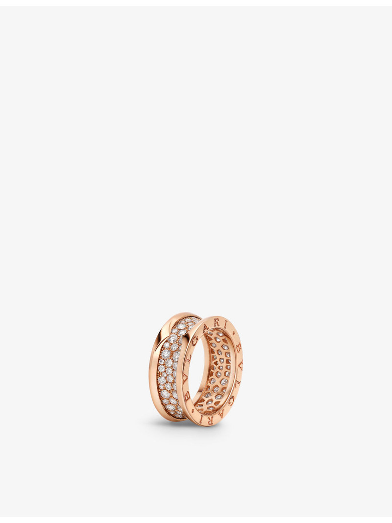 BVLGARI B.zero1 18ct rose-gold and 1.63ct brilliant-cut diamond ring outlook