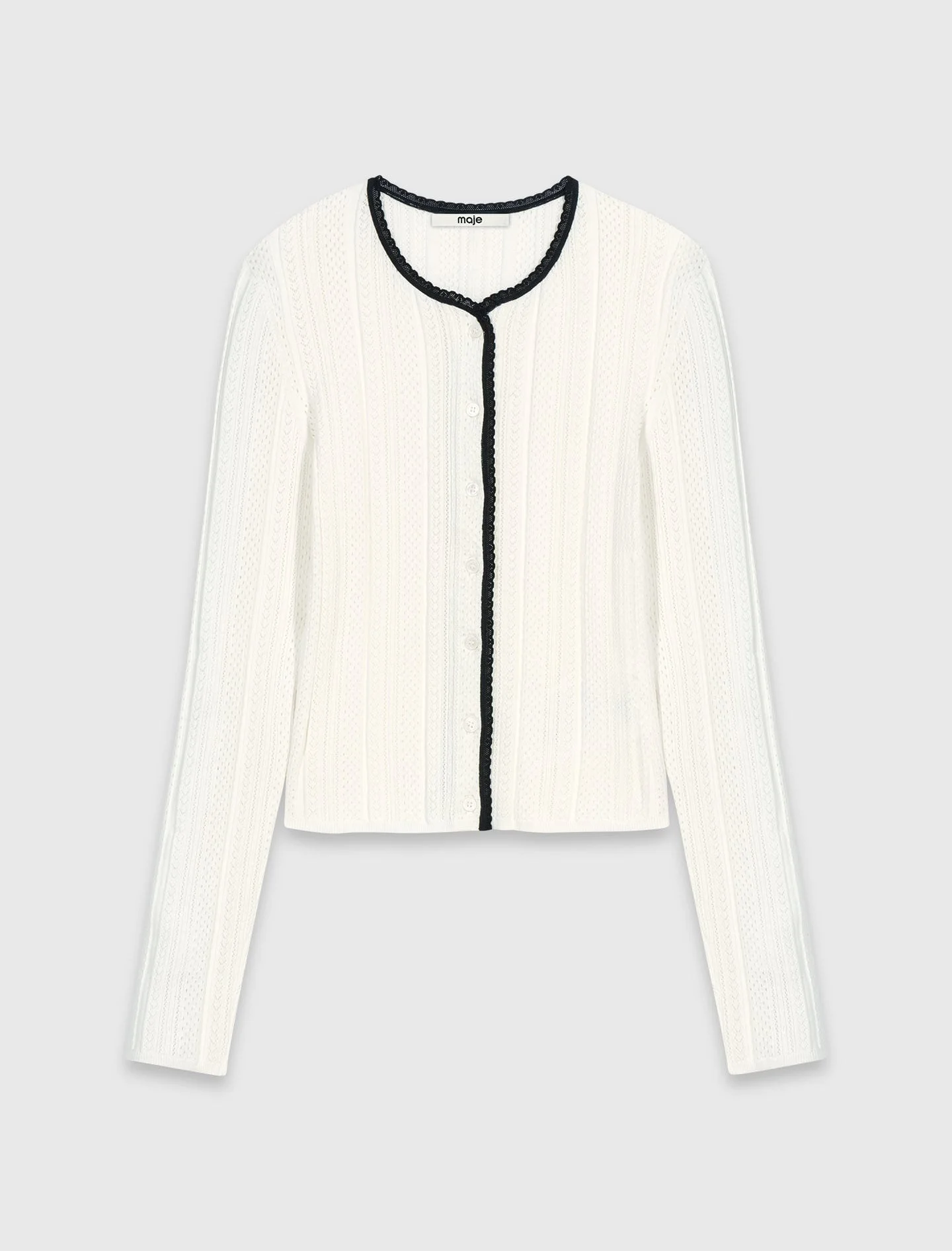 Pointelle knit twinset - 1