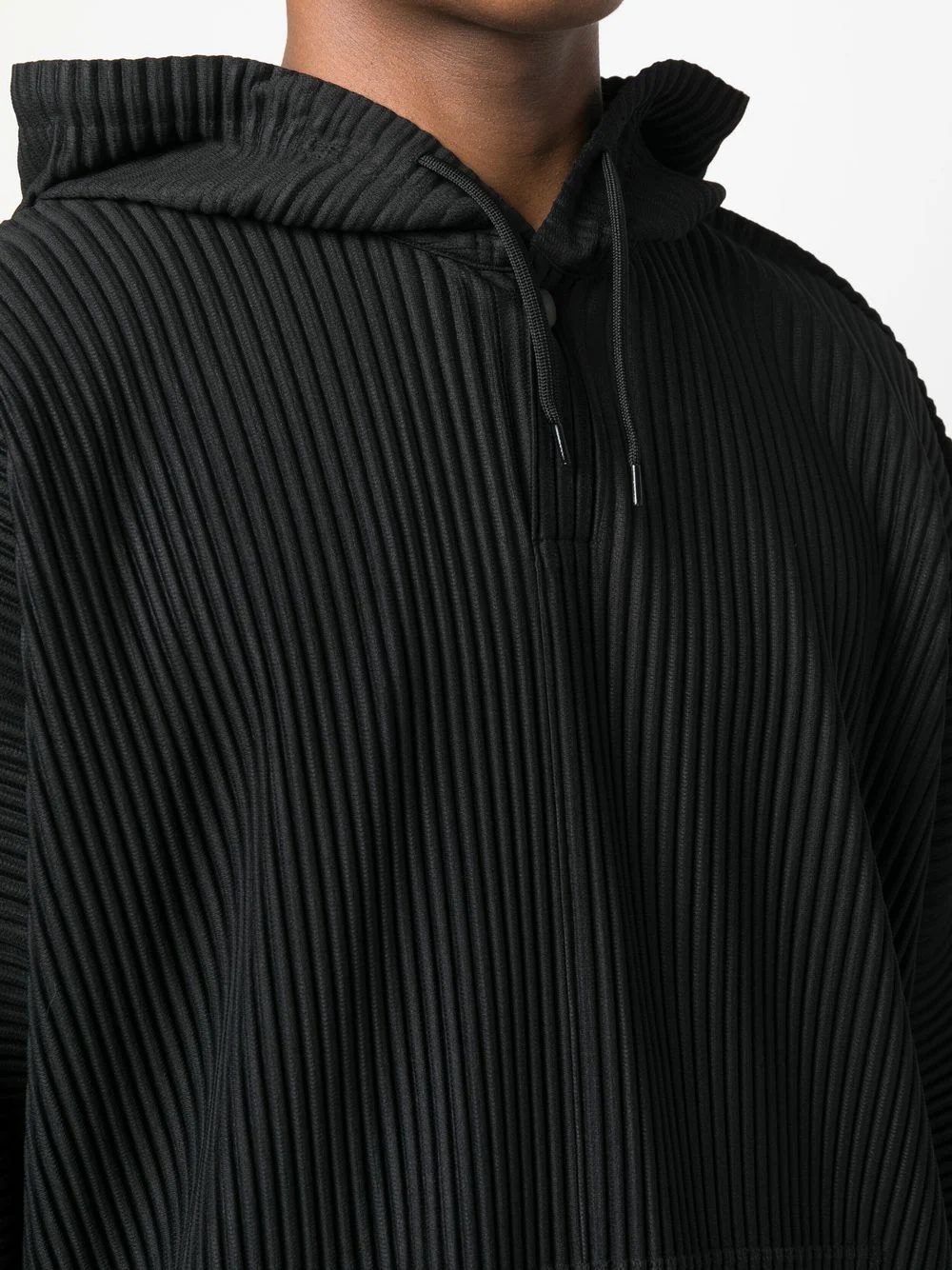 pleated pullover hoodie - 5