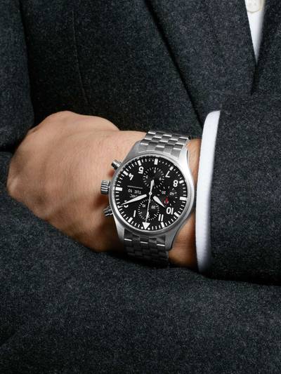 IWC Schaffhausen Pilot's Automatic Chronograph 43mm Stainless Steel Watch, Ref. No. IW377710 outlook