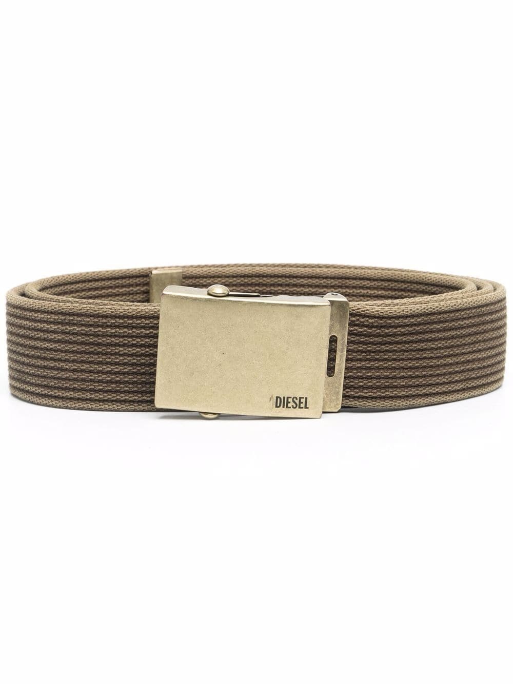 Aged Metal canvas belt - 1