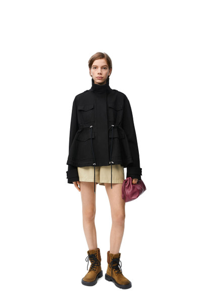 Loewe Short parka in cotton outlook