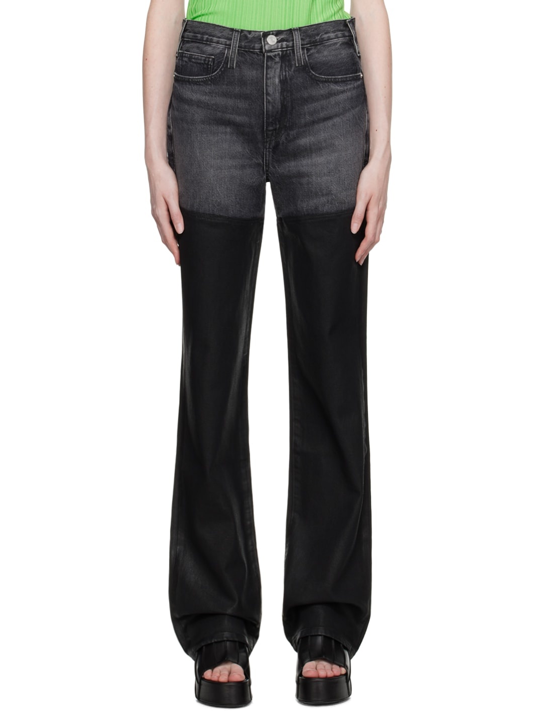 Black 'Le Jane' Jeans - 1