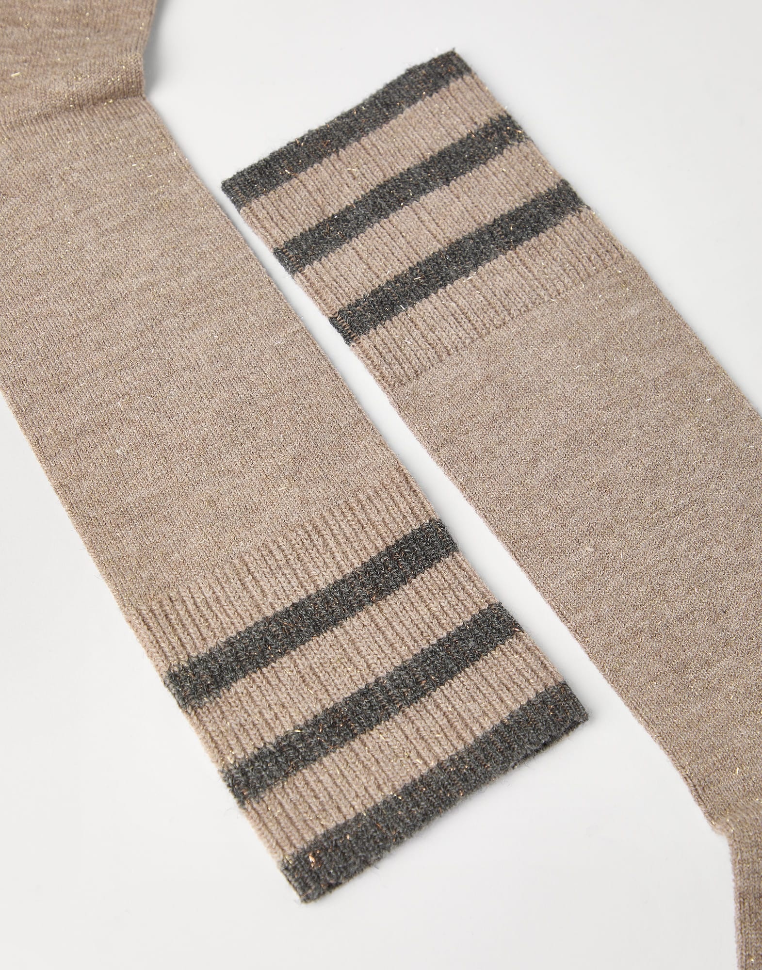 Sparkling cashmere knit socks - 2