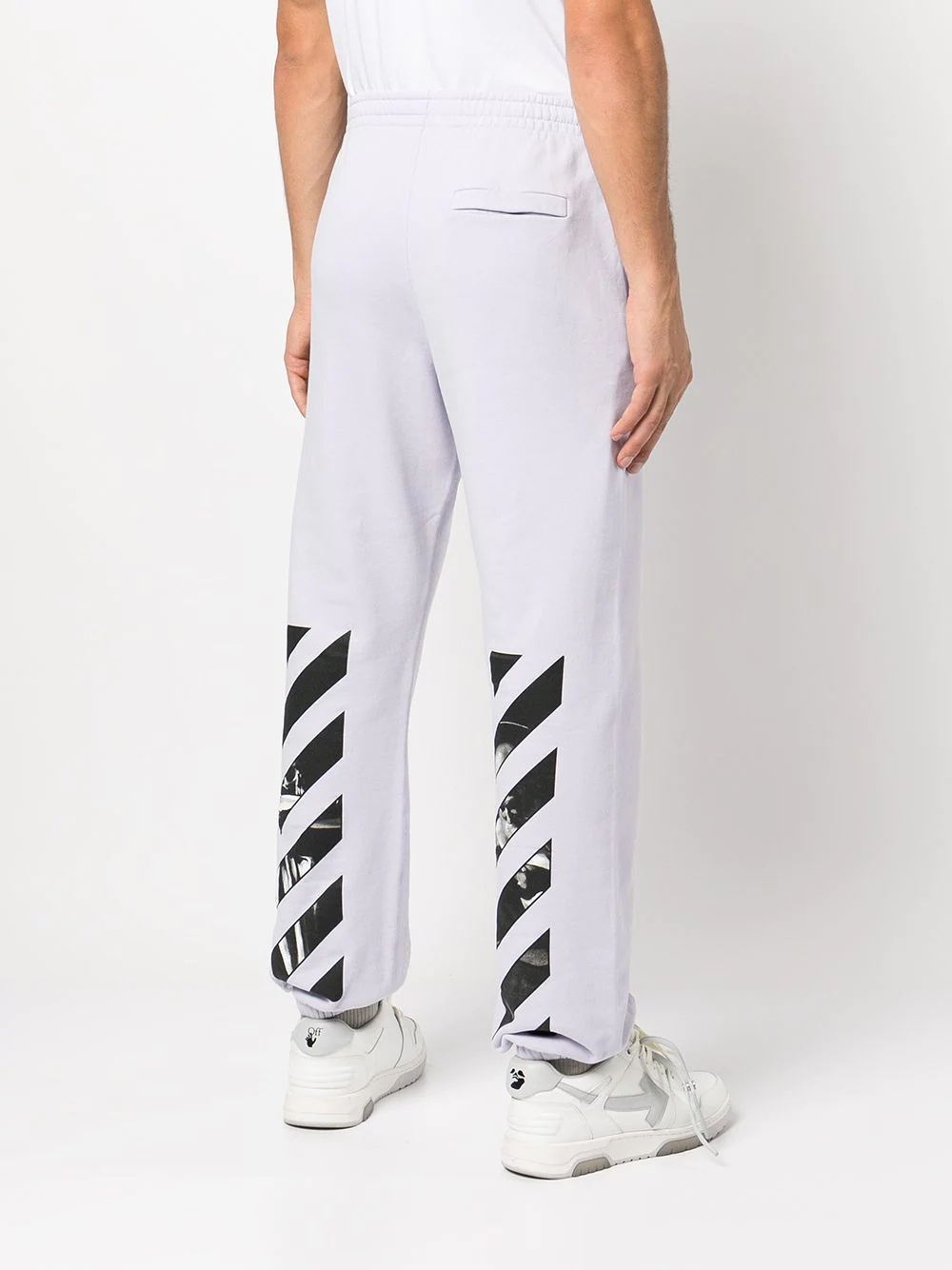 Diag Stripe-print track pants - 4