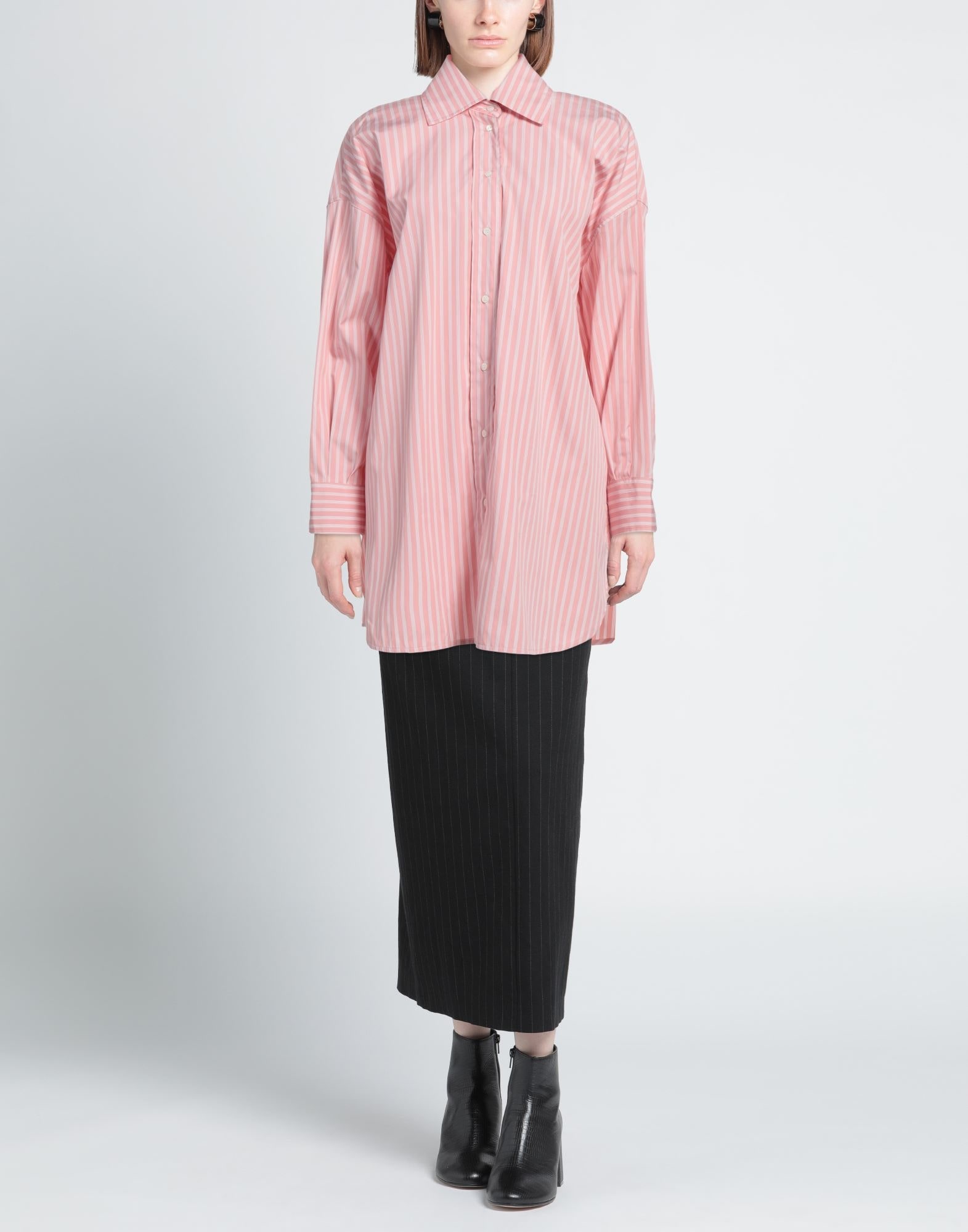 Pink Women's Striped Shirt - 2