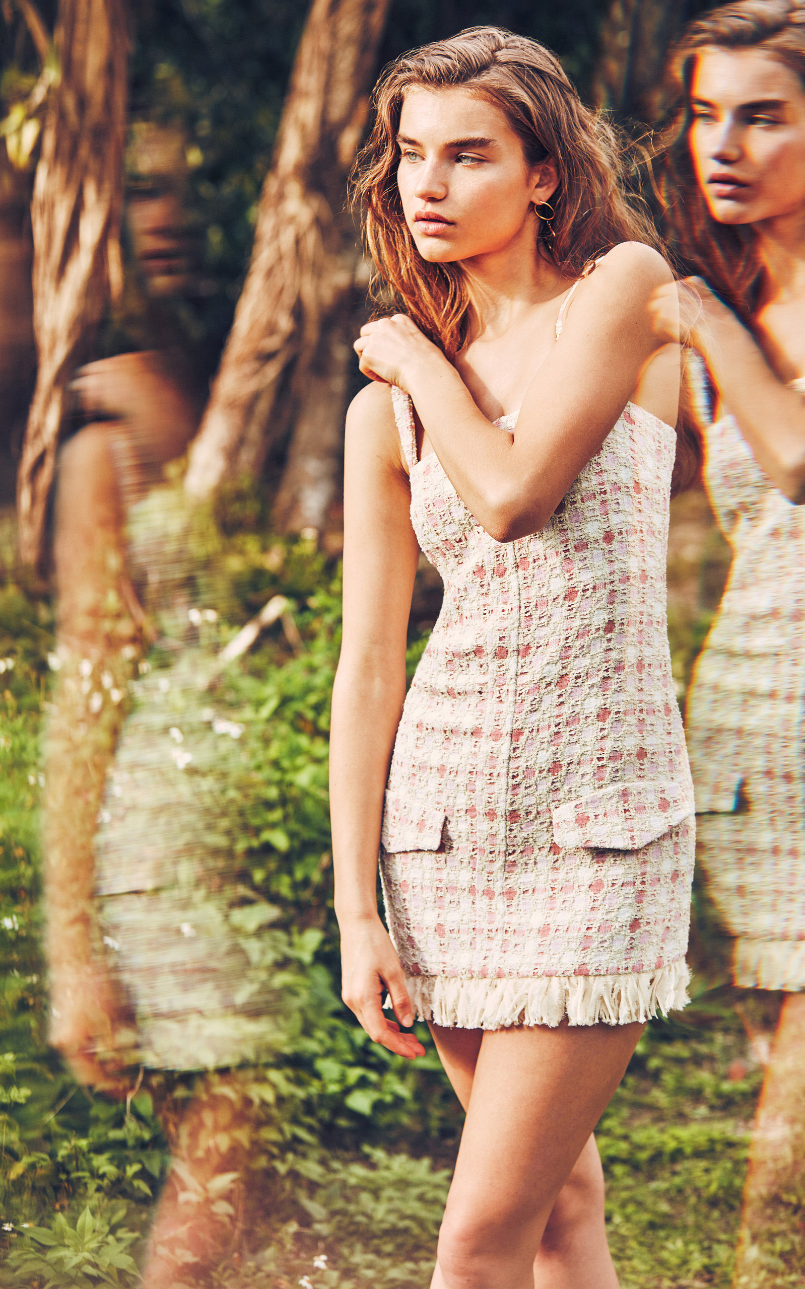 Linza Tweed Mini Dress pink - 3
