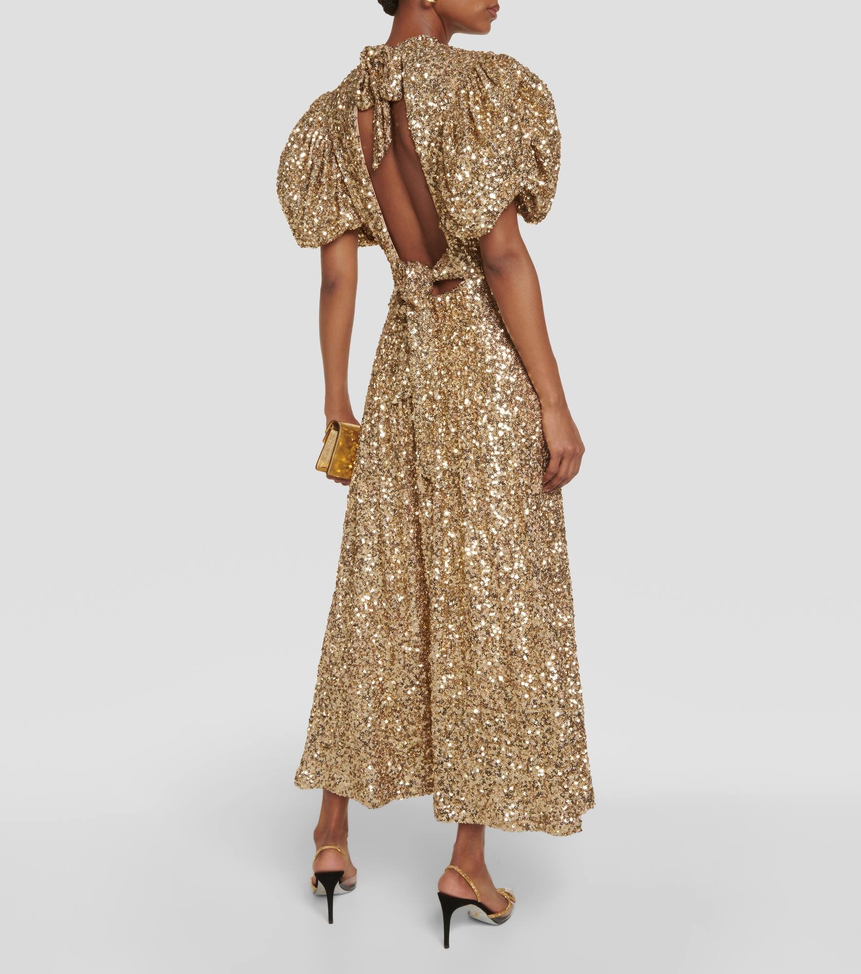 Sequined midi dress - 3