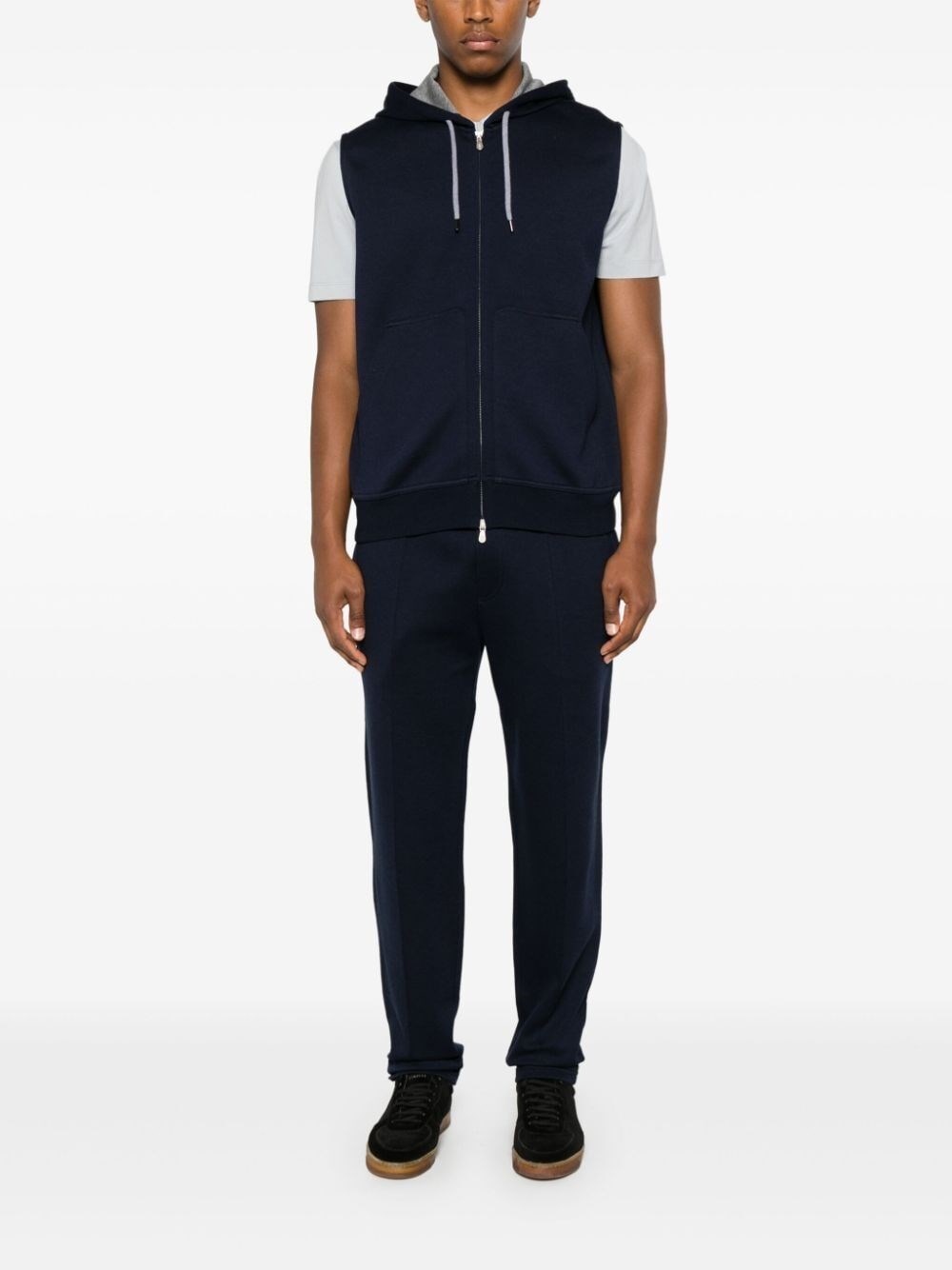 パーカー・フーディ Brunello Cucinelli Sleeveless Cardigan Sweatshirt Brunello Cucinelli Sleeveless Cardigan Sweatshirt