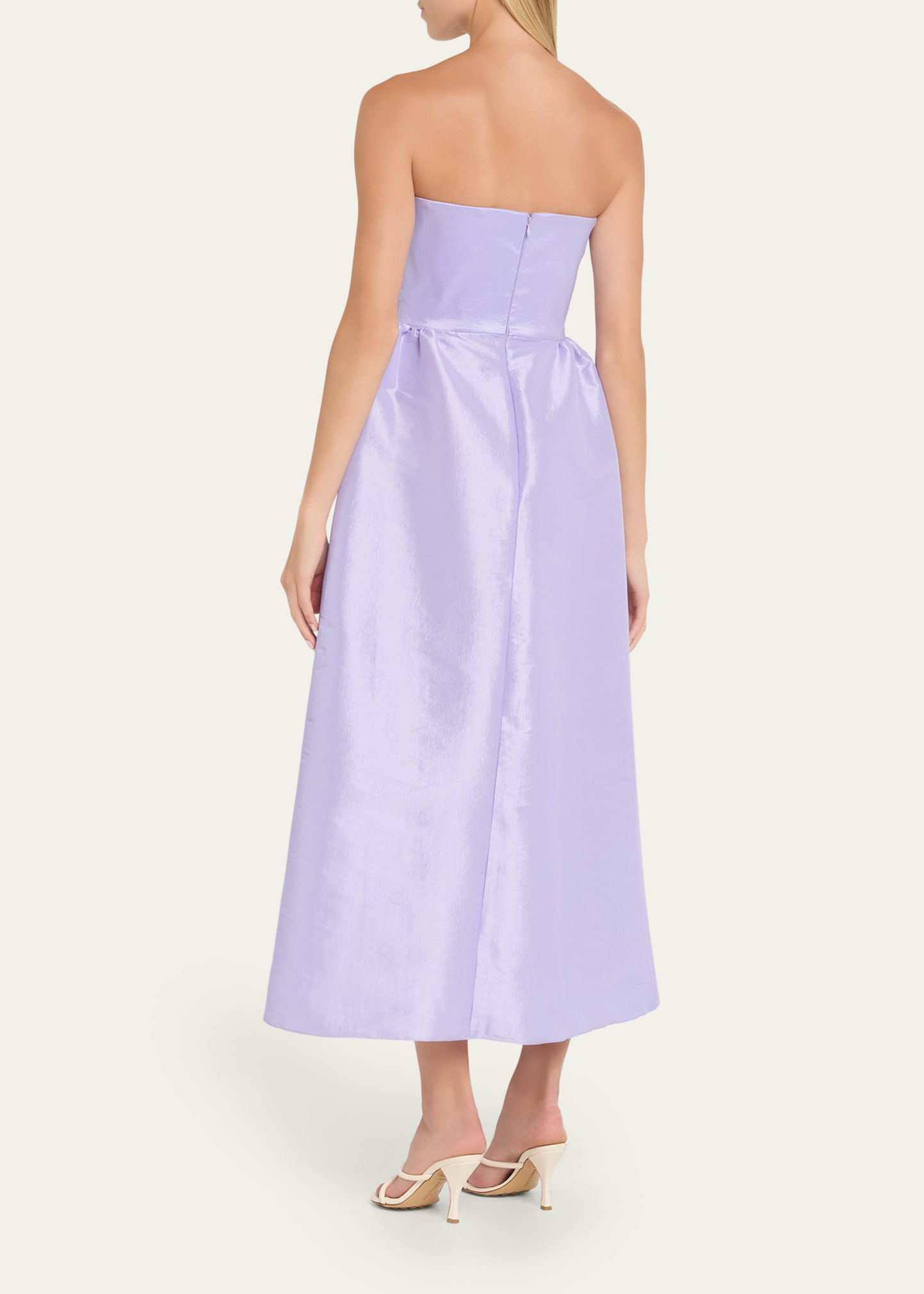 Rose Strapless Taffeta Dress - 3