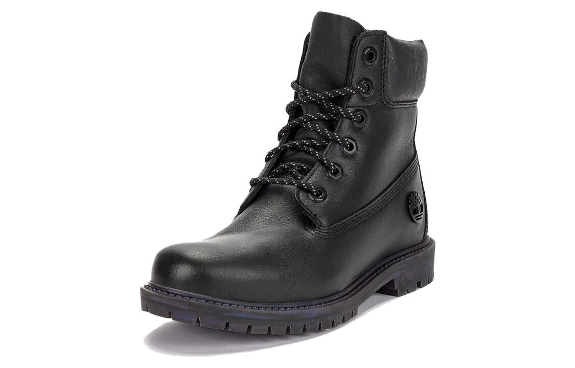 (WMNS) Timberland Heritage 6 Inch Waterproof Boot 'Black Leather Rubber Outsole' A5Q9S - 2