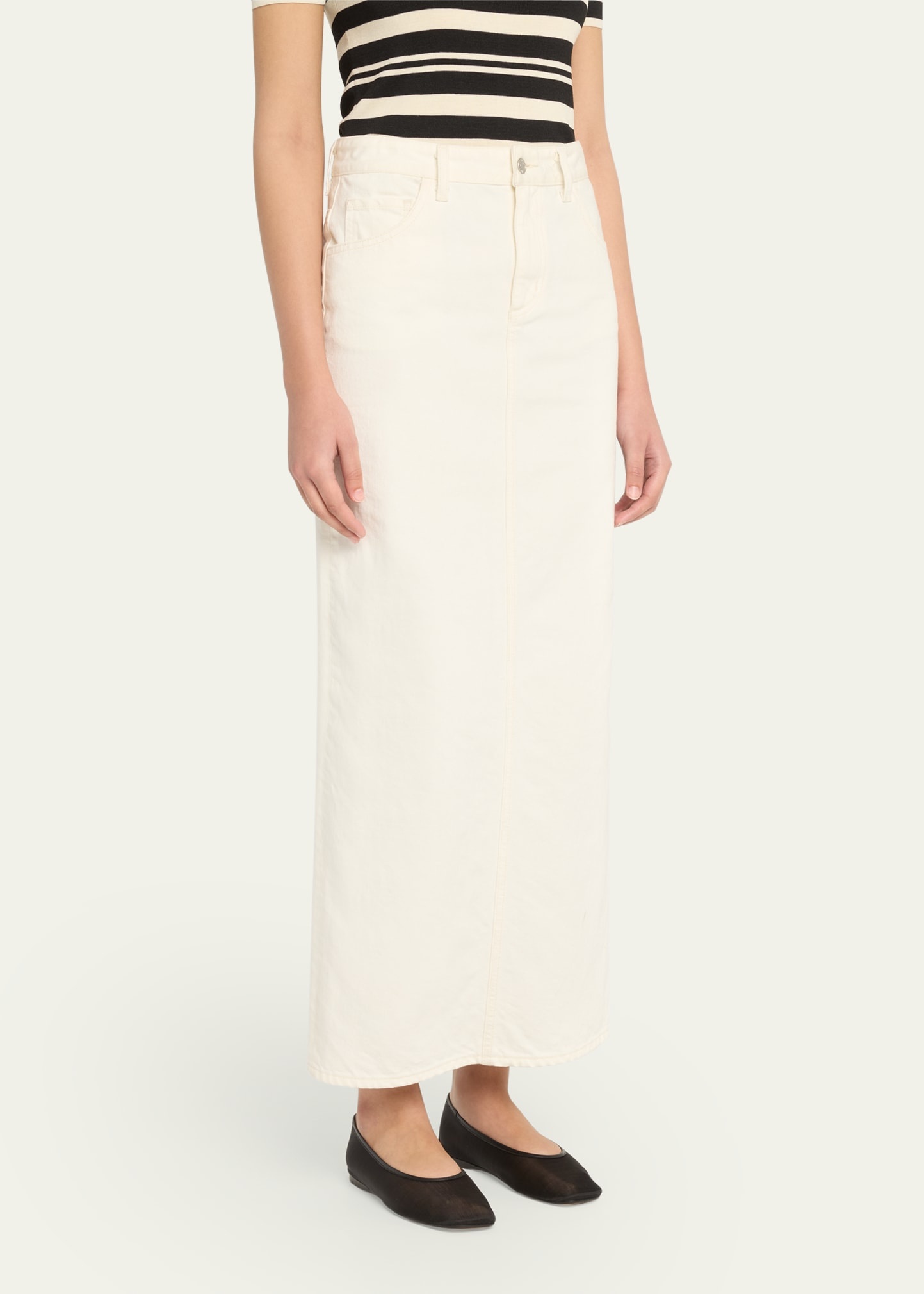 Ozzy Long Denim Skirt - 4