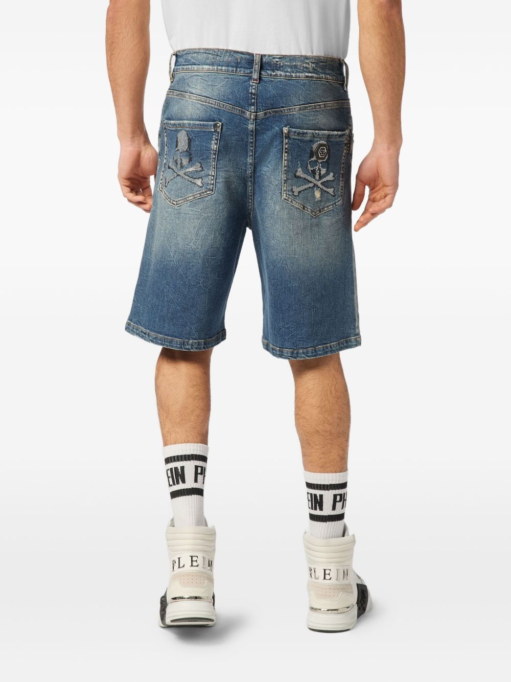 Formentera Skulls denim shorts - 3