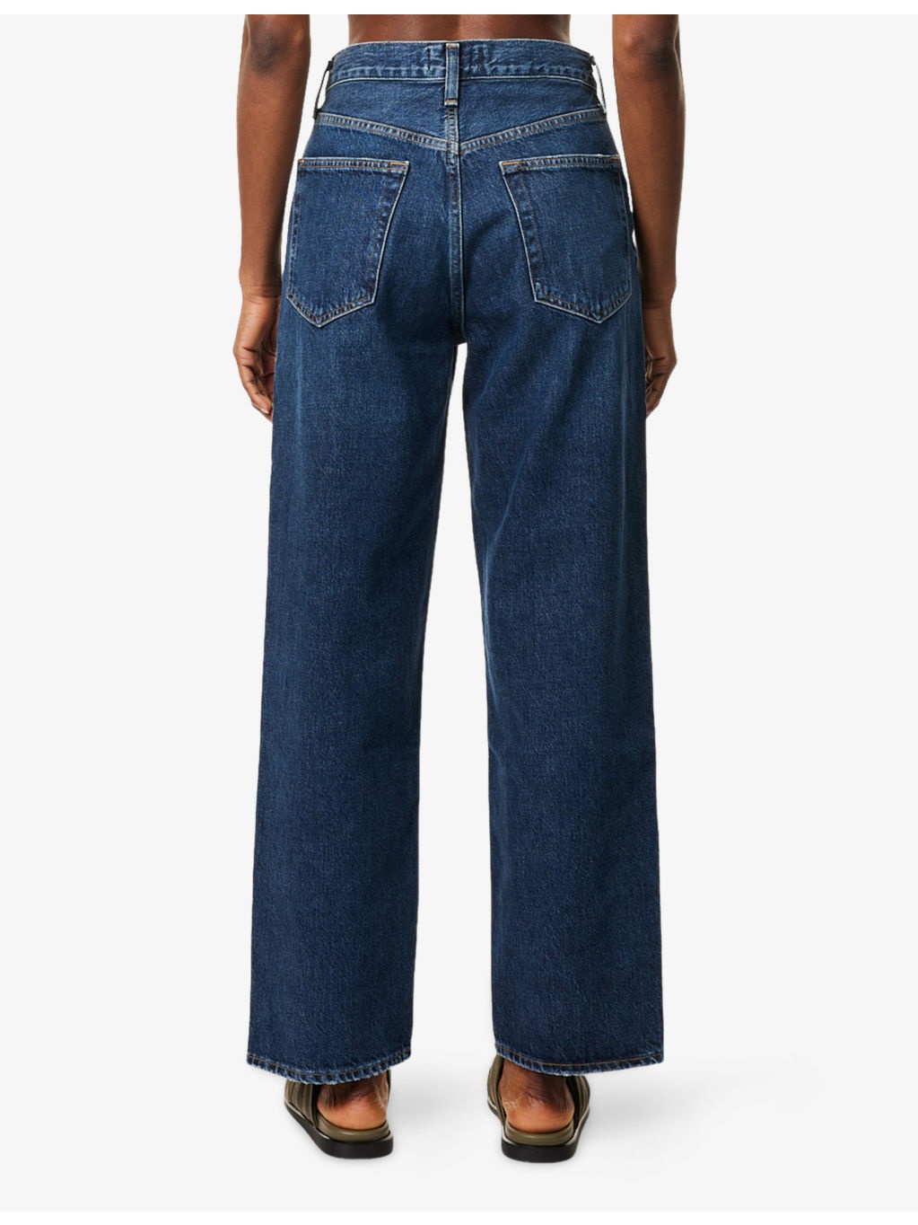 V-Waist Baggy-Fit Denim Jeans - 4