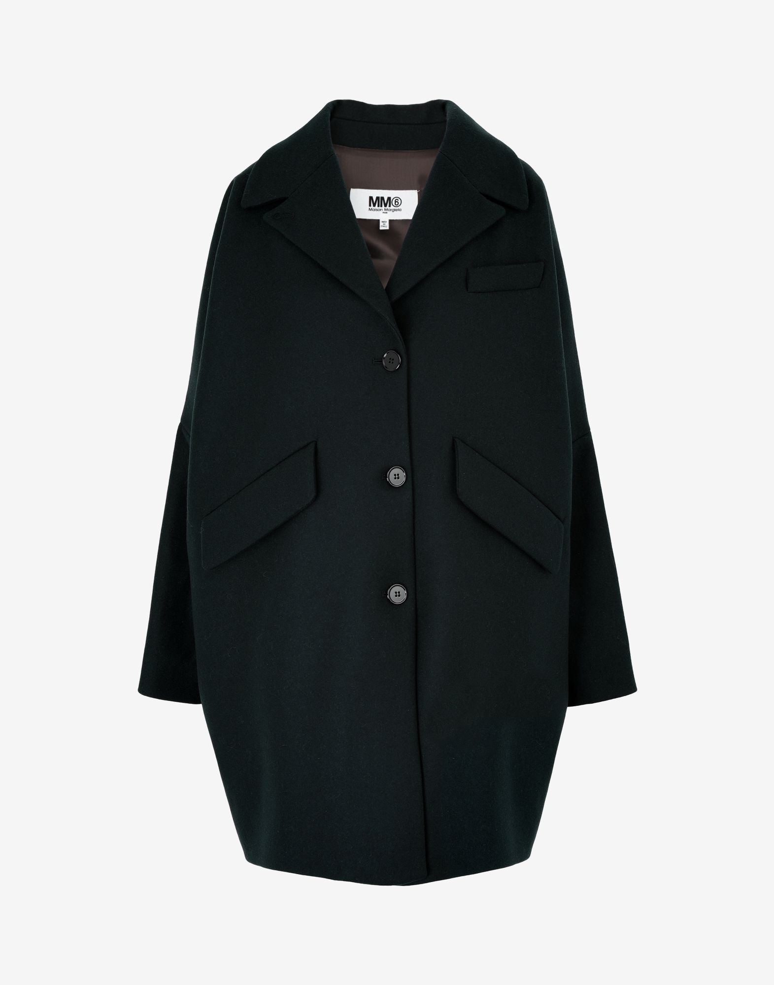 Cocoon wool coat - 1