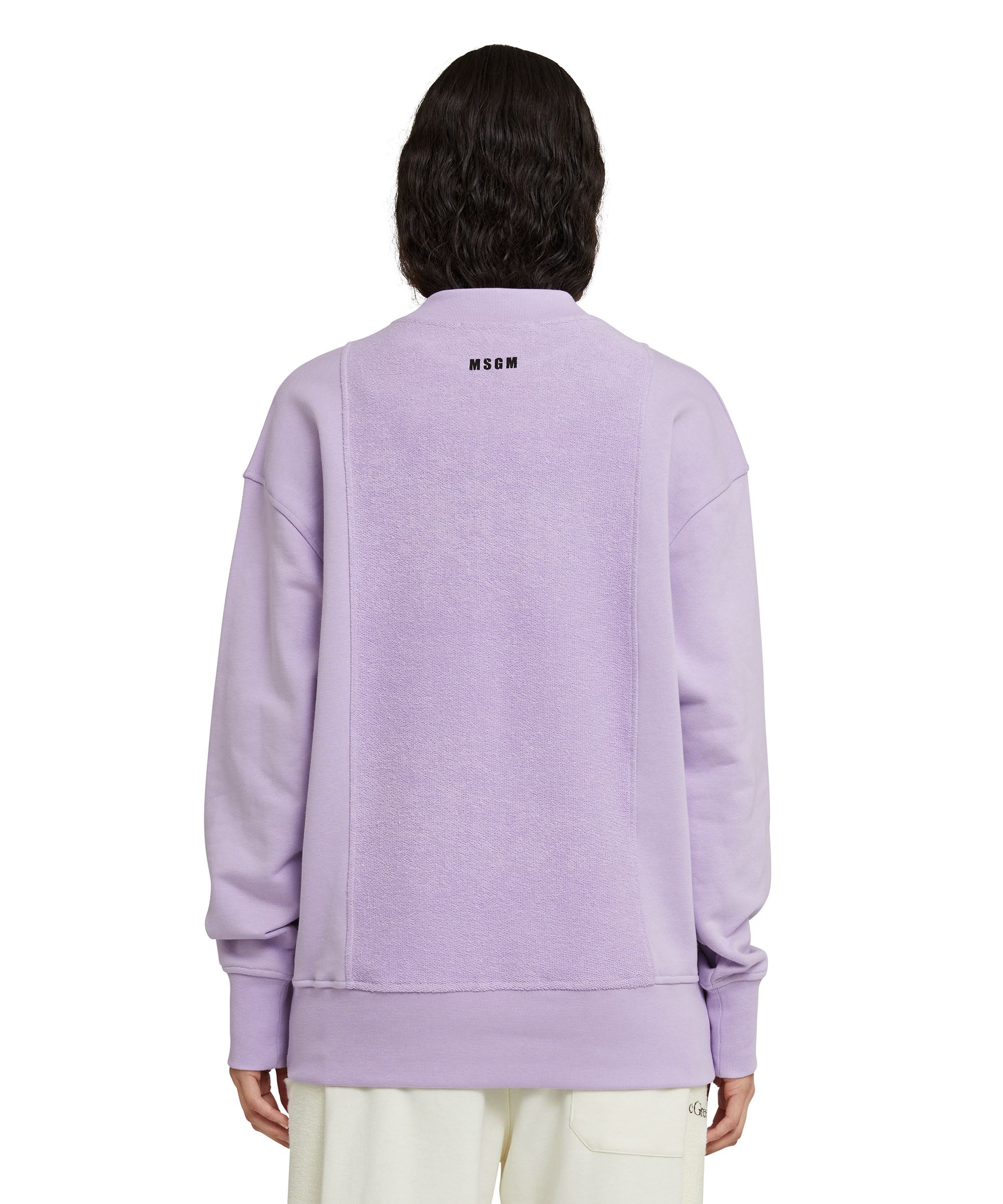 Organic cotton crewneck sweatshirt from the MSGM Fantastic Green Capsule - 5