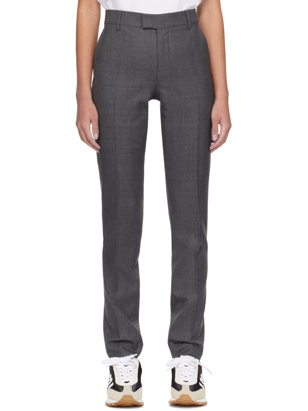 Gray Creased Trousers - 1