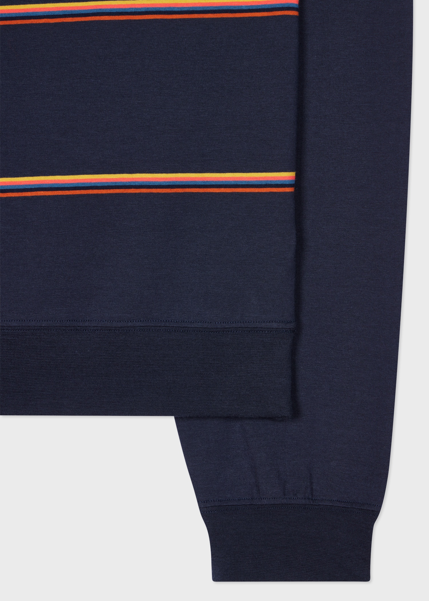 Navy Yarn Dyed 'Artist Stripe' Lounge Top - 2