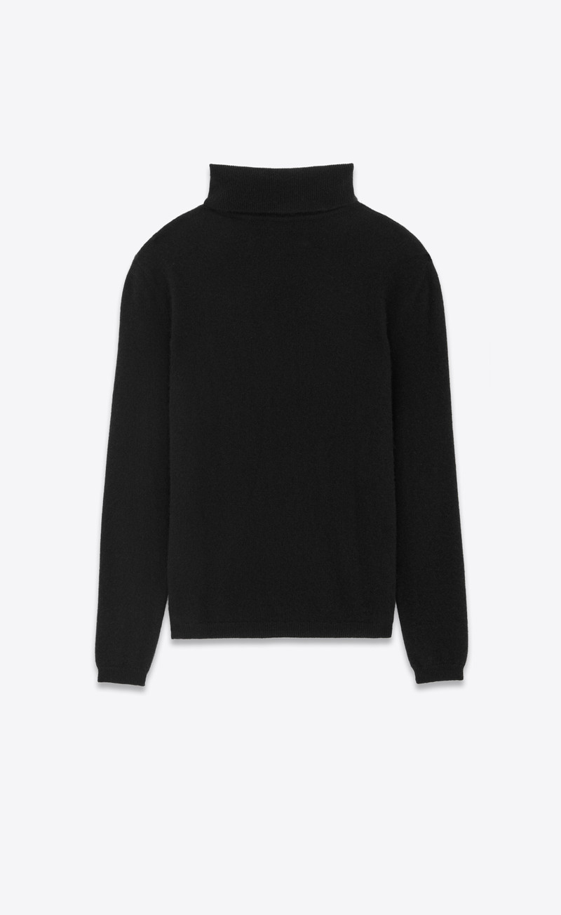 SAINT LAURENT turtleneck sweater in cashmere outlook