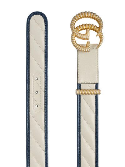 GUCCI GG motif leather belt outlook