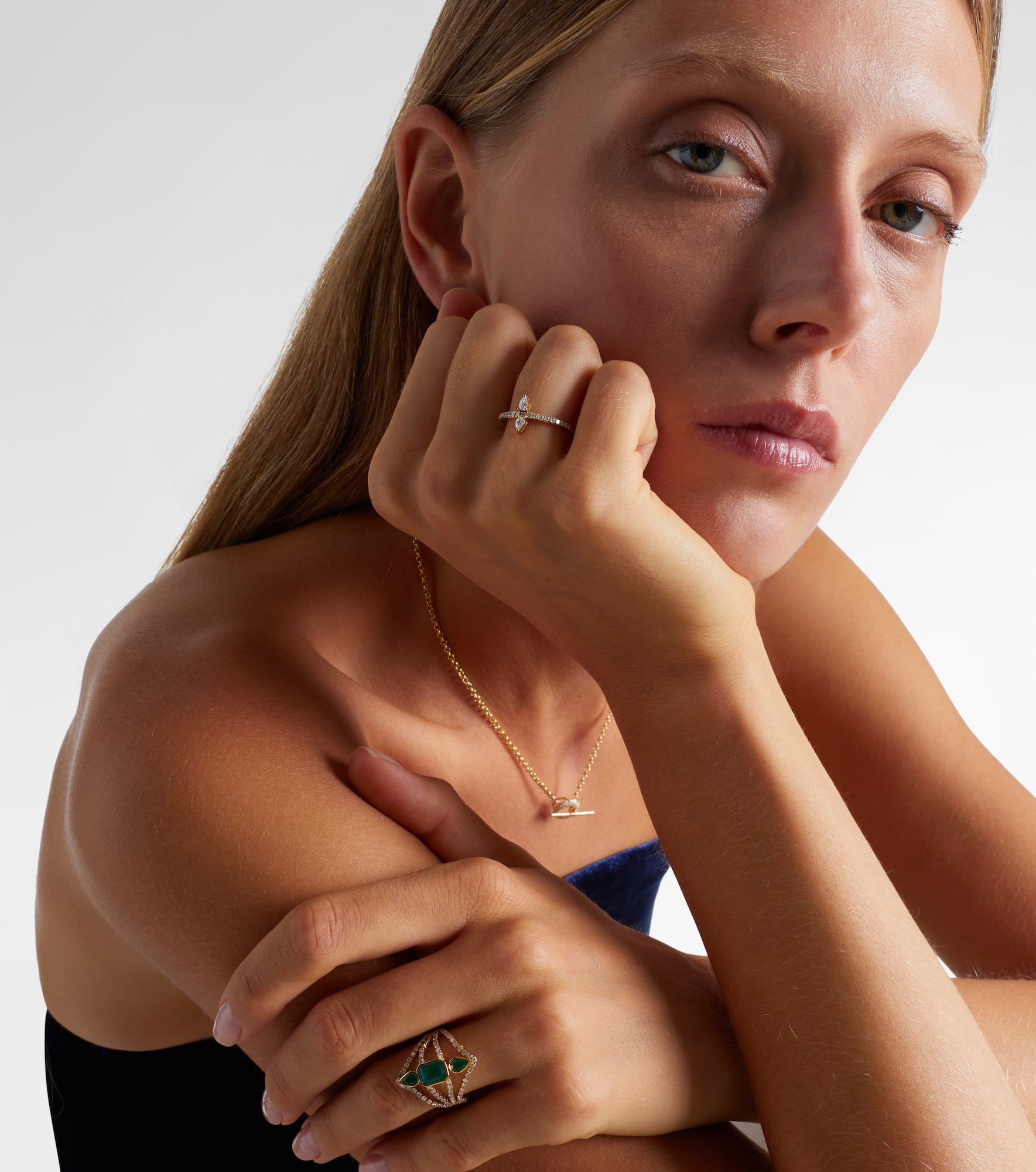 Héra 18kt gold ring with diamonds - 2