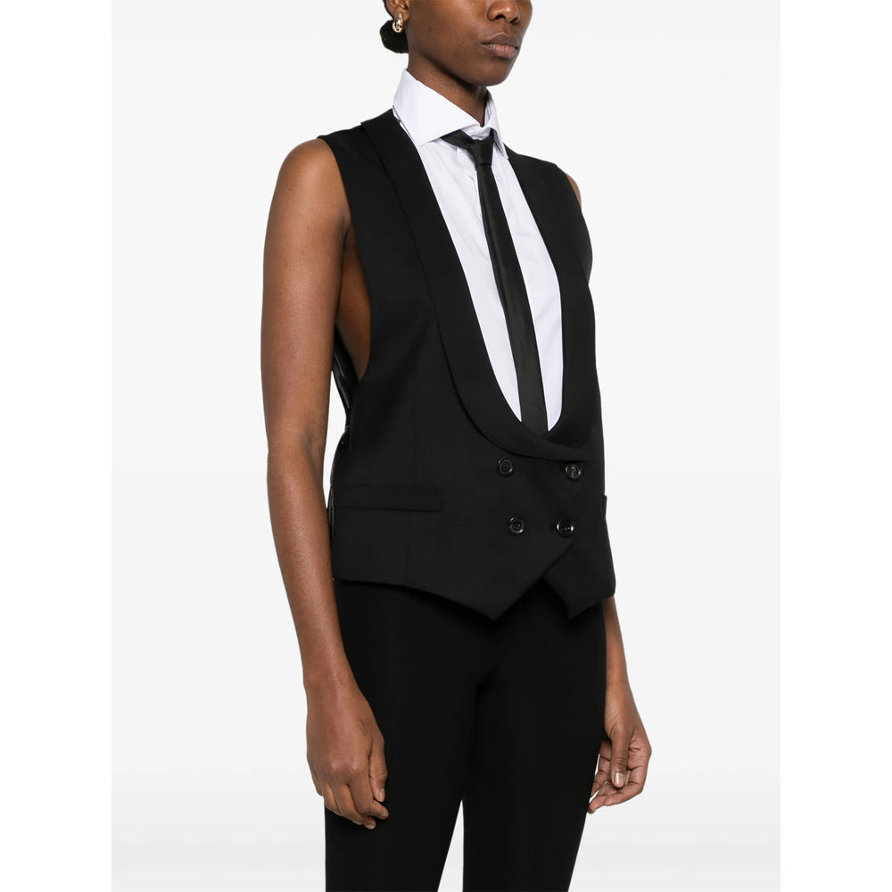 Moschino Black Jackets - Waistcoat & Gilets Women - 5