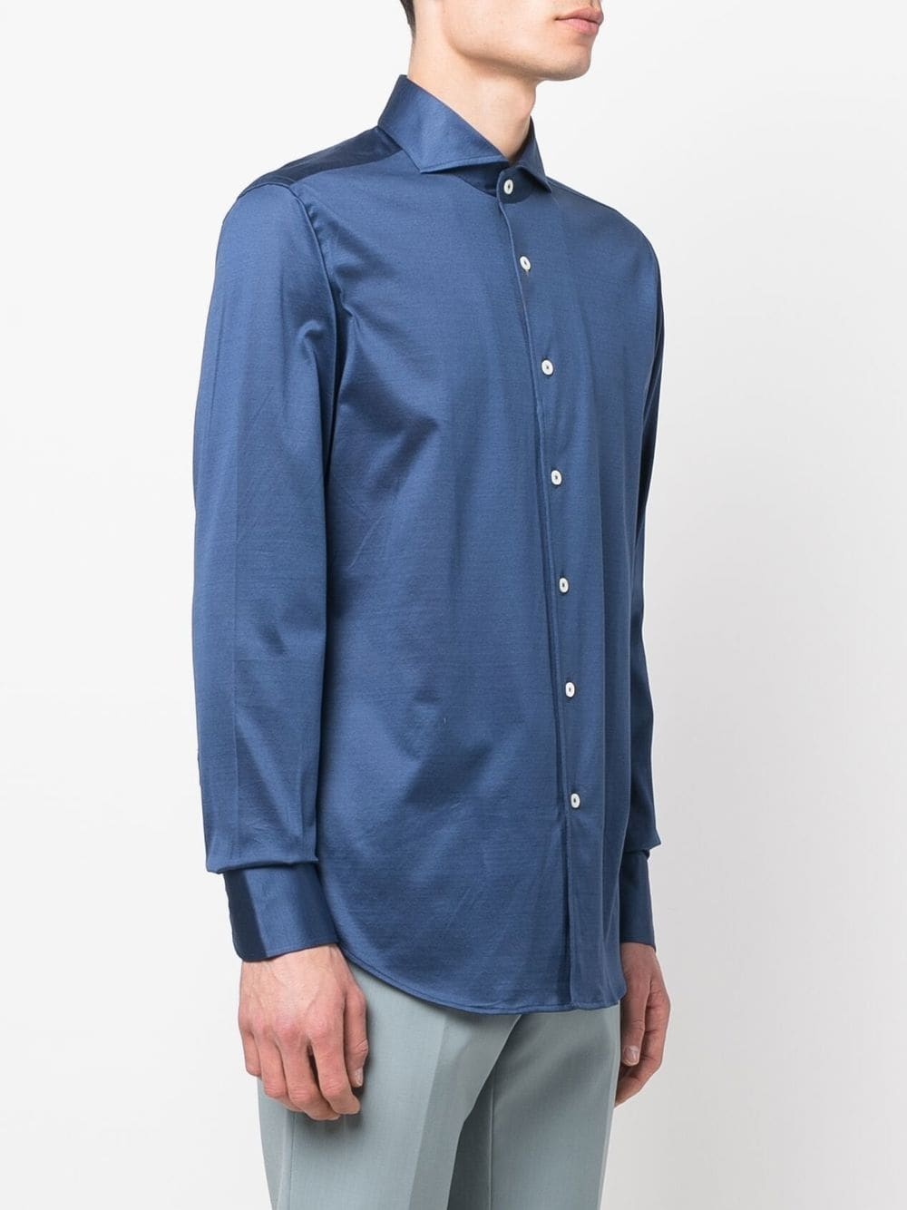 long-sleeve spread-collar shirt - 3